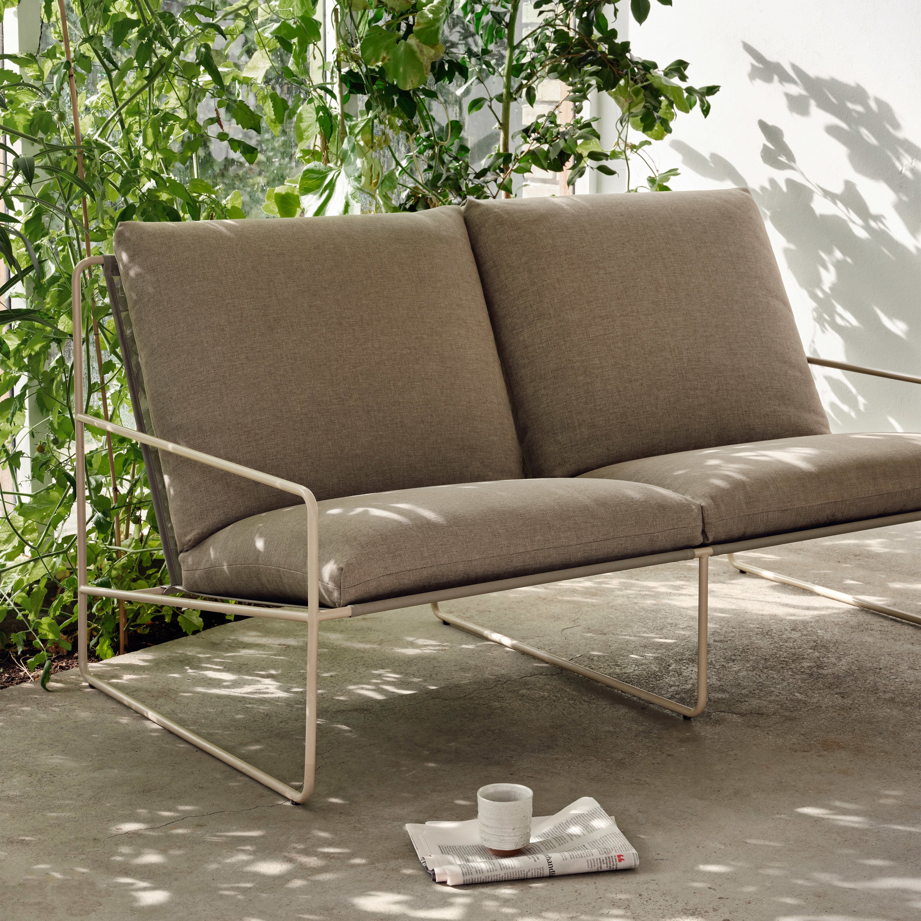 Ferm Living Desert 2-zitsbank Dolce - Cashmere / Dark Sand