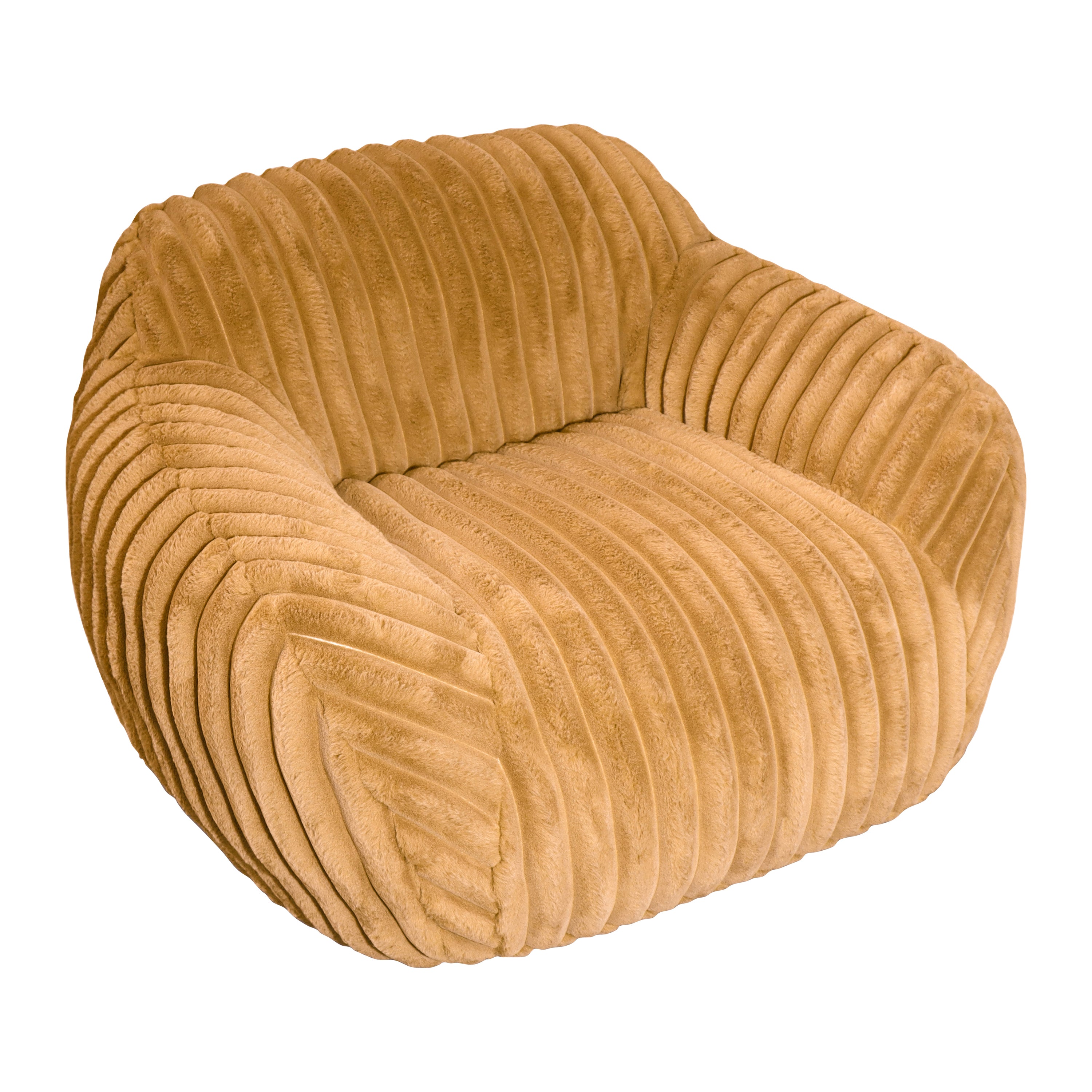 Blokker Mossy Fauteuil - Rib - Okergeel