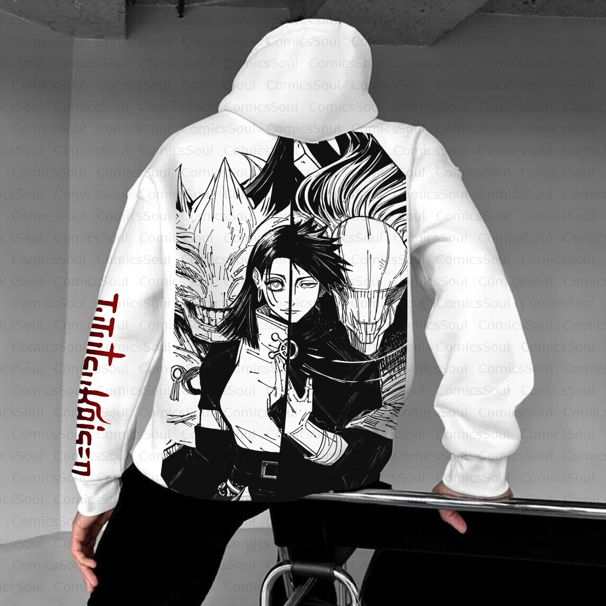 Unisex Anime Inspired Vintage Plush Hoodie