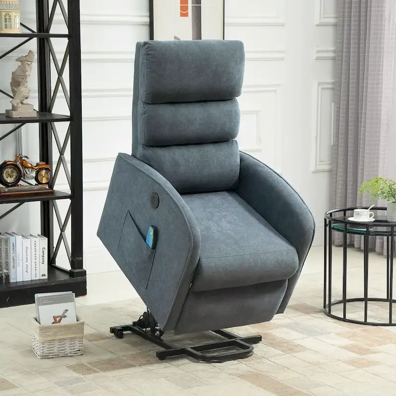 AVAWING Contemporary Electric Recliner with Power Lift and Massage Features