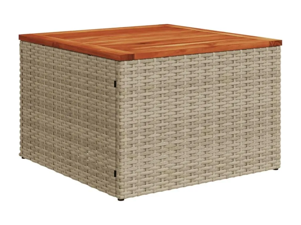 Alkihogares Juego de sofás jardín con cojines beige 10 pzas ratán sintético