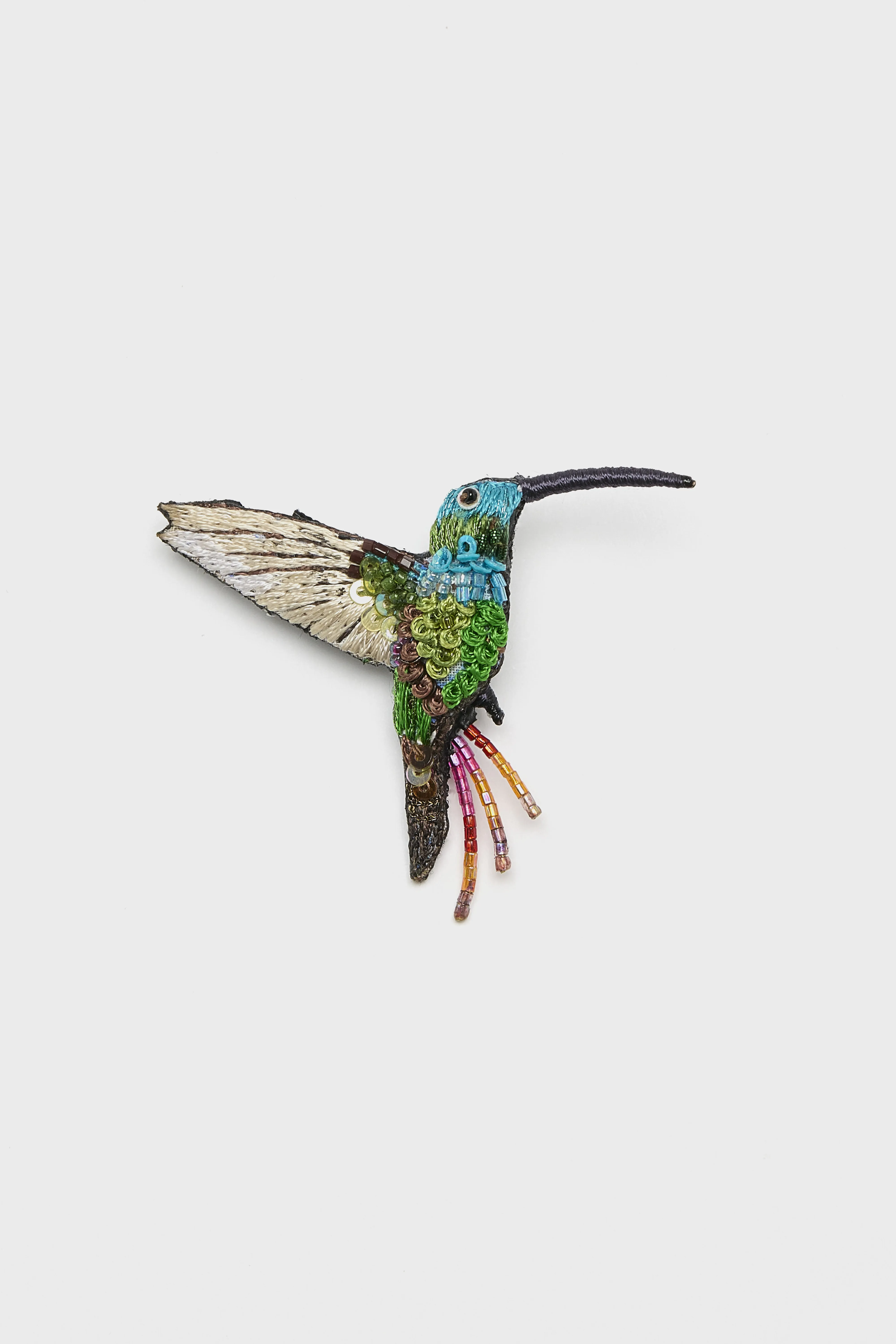 Bellerose Emerald Chin Hummingbird Brooch Pin  (261 / W / MULTICOLOR)