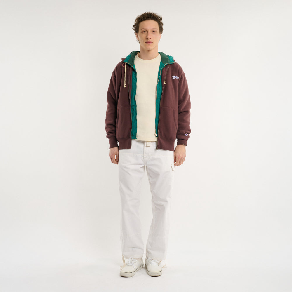 Merci x Champion - Sweat Full Zip Patch - Wine