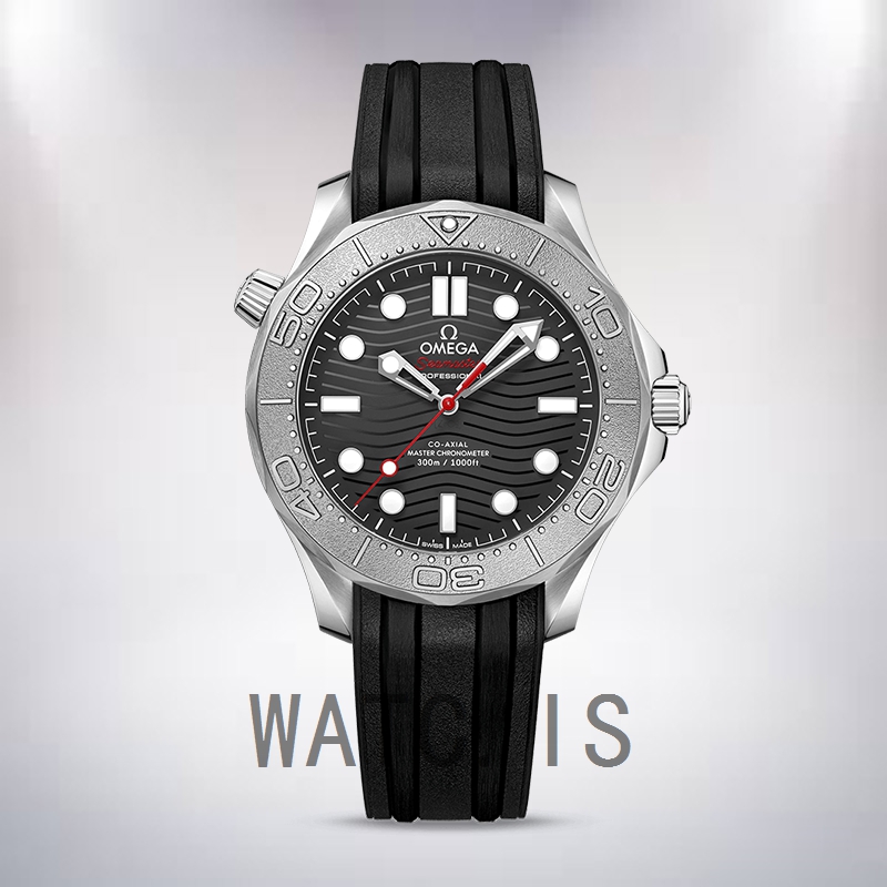 Omega Seamaster 210.32.42.20.01.002 Men 42mm Rubber Band Black Dial