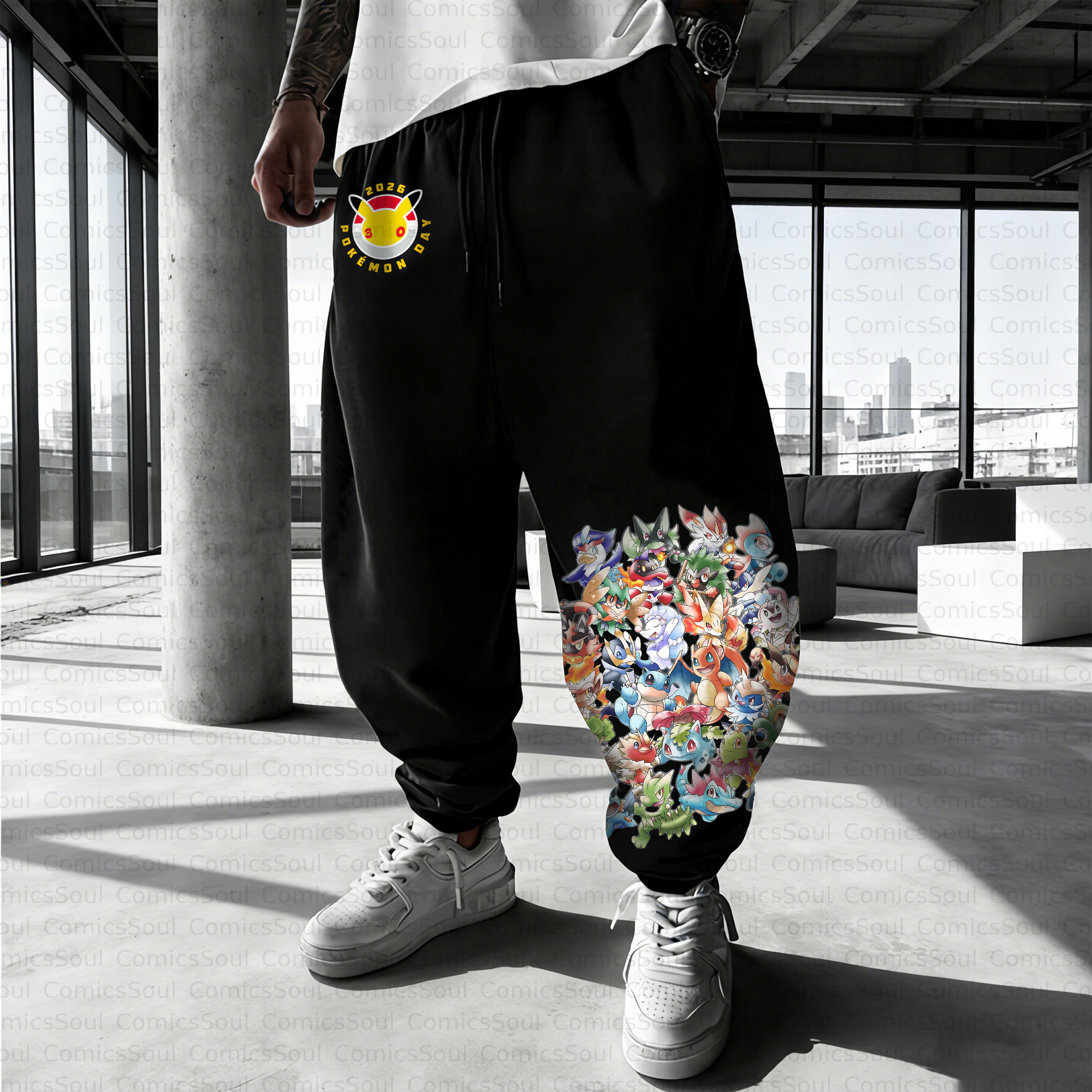 Unisex Casual Anime Streetwear Pant