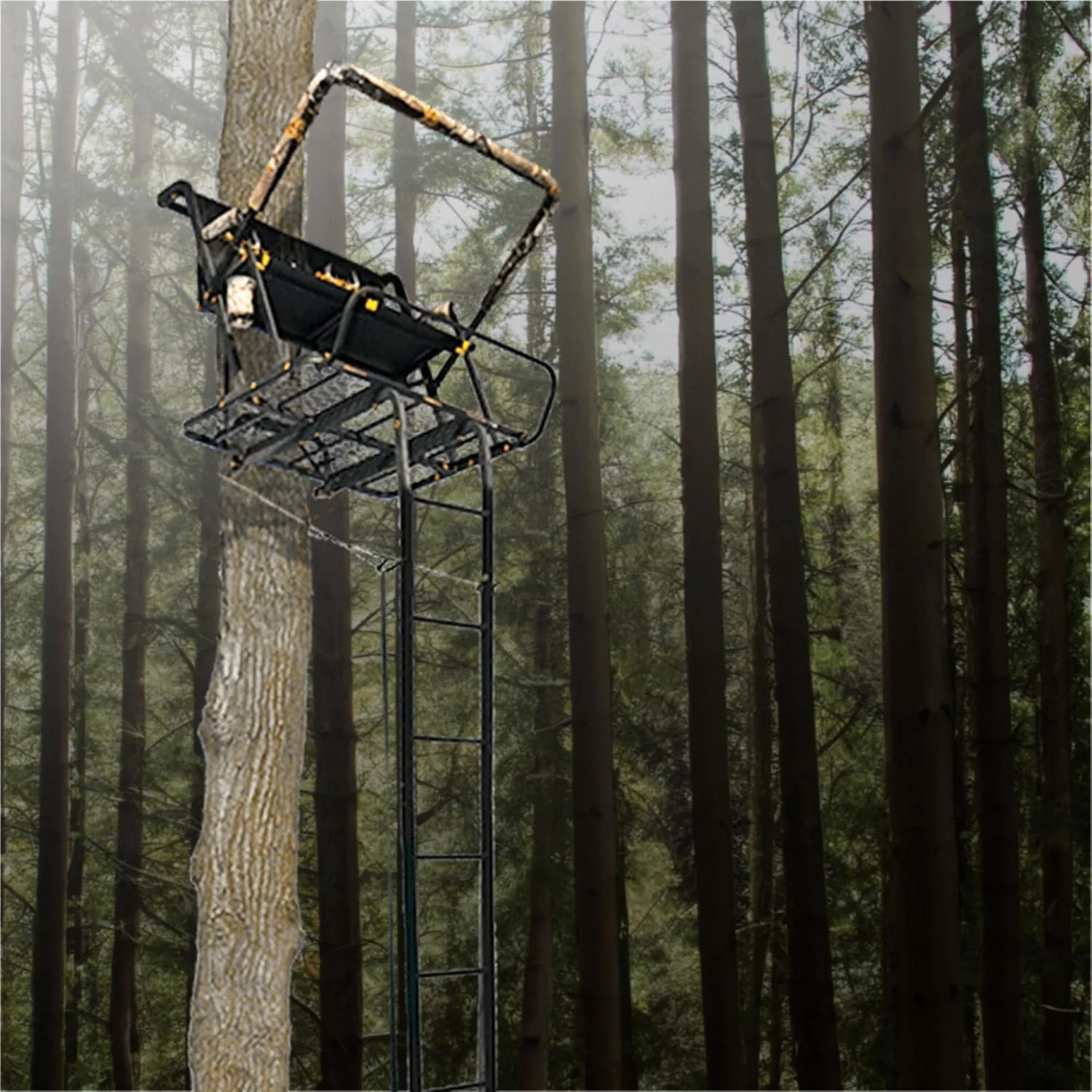 Ladder Tree Stand, 20ft, 500lb Capacity, 2-Person