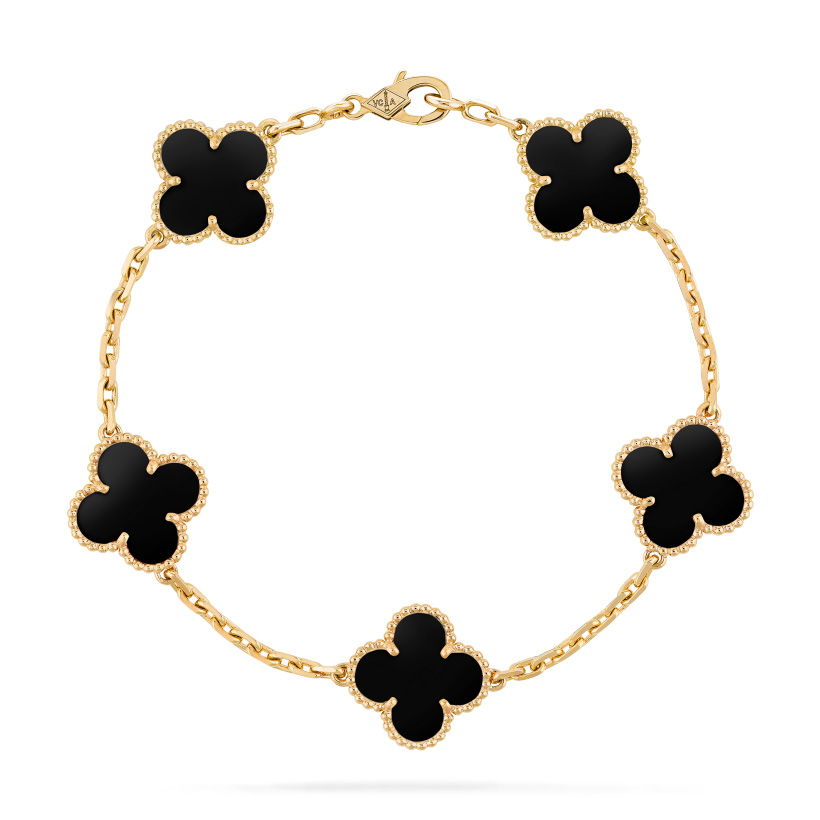 Replicate Vintage Alhambra bracelet, 5 motifs(1:1 replica) - Original Replica Club