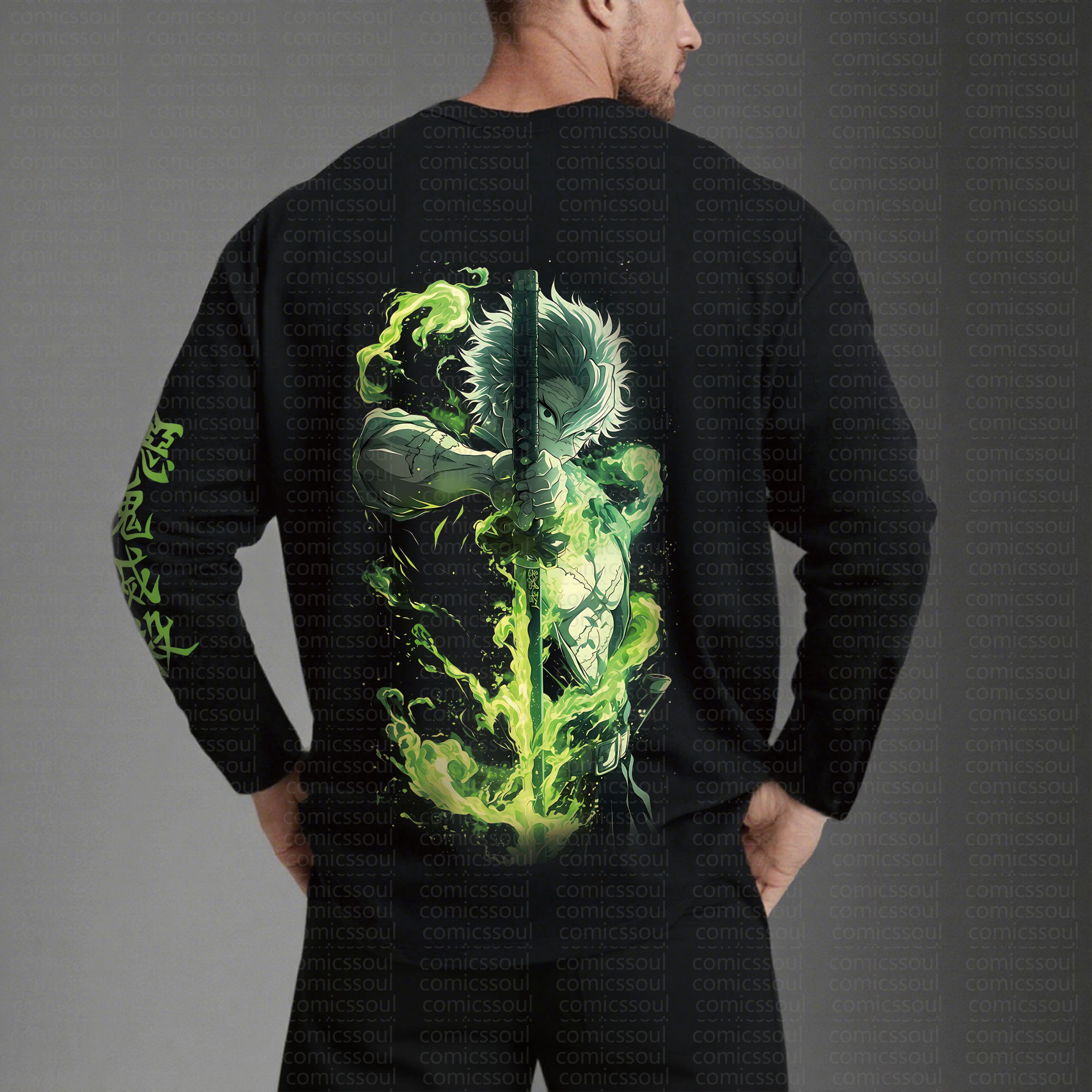 Unisex “Comicssoul” Anime Graphic Streetwear Vintage Long-Sleeved T-shirt