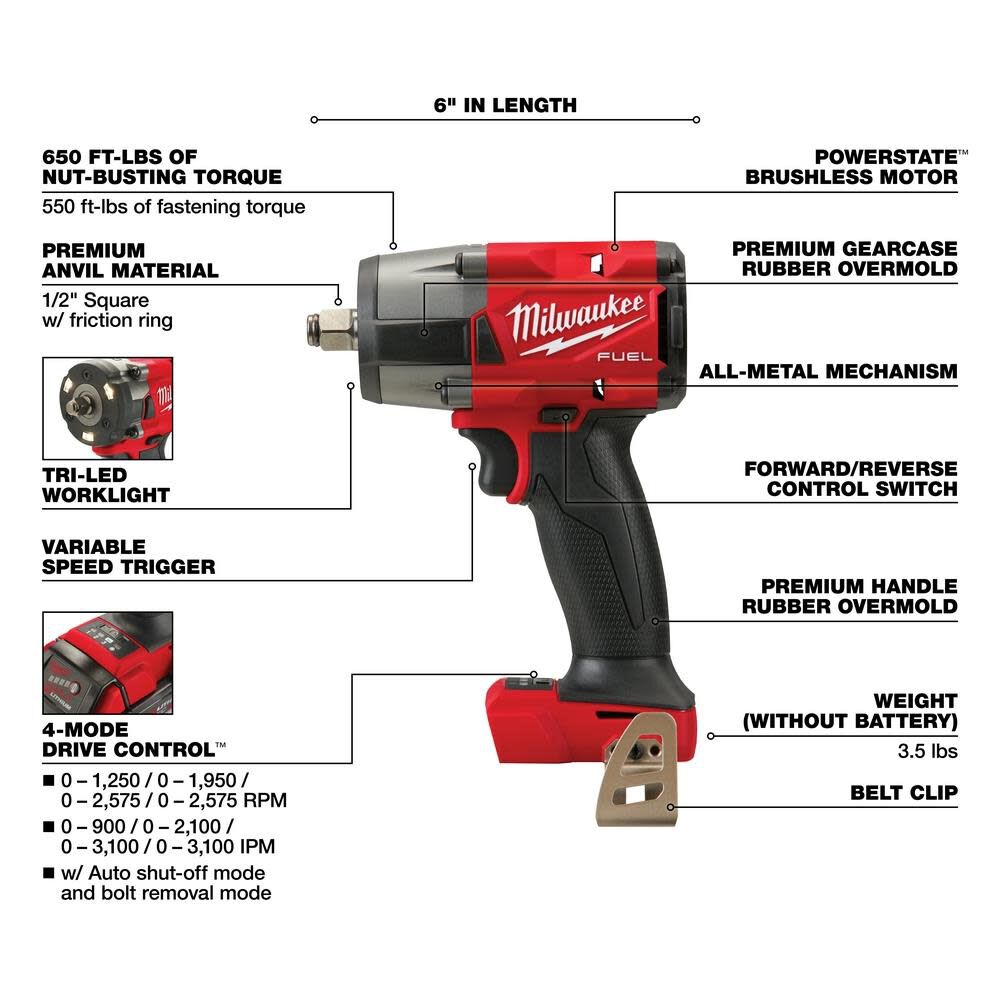 Milwaukee M18 FUEL 7 Tool Combo Kit