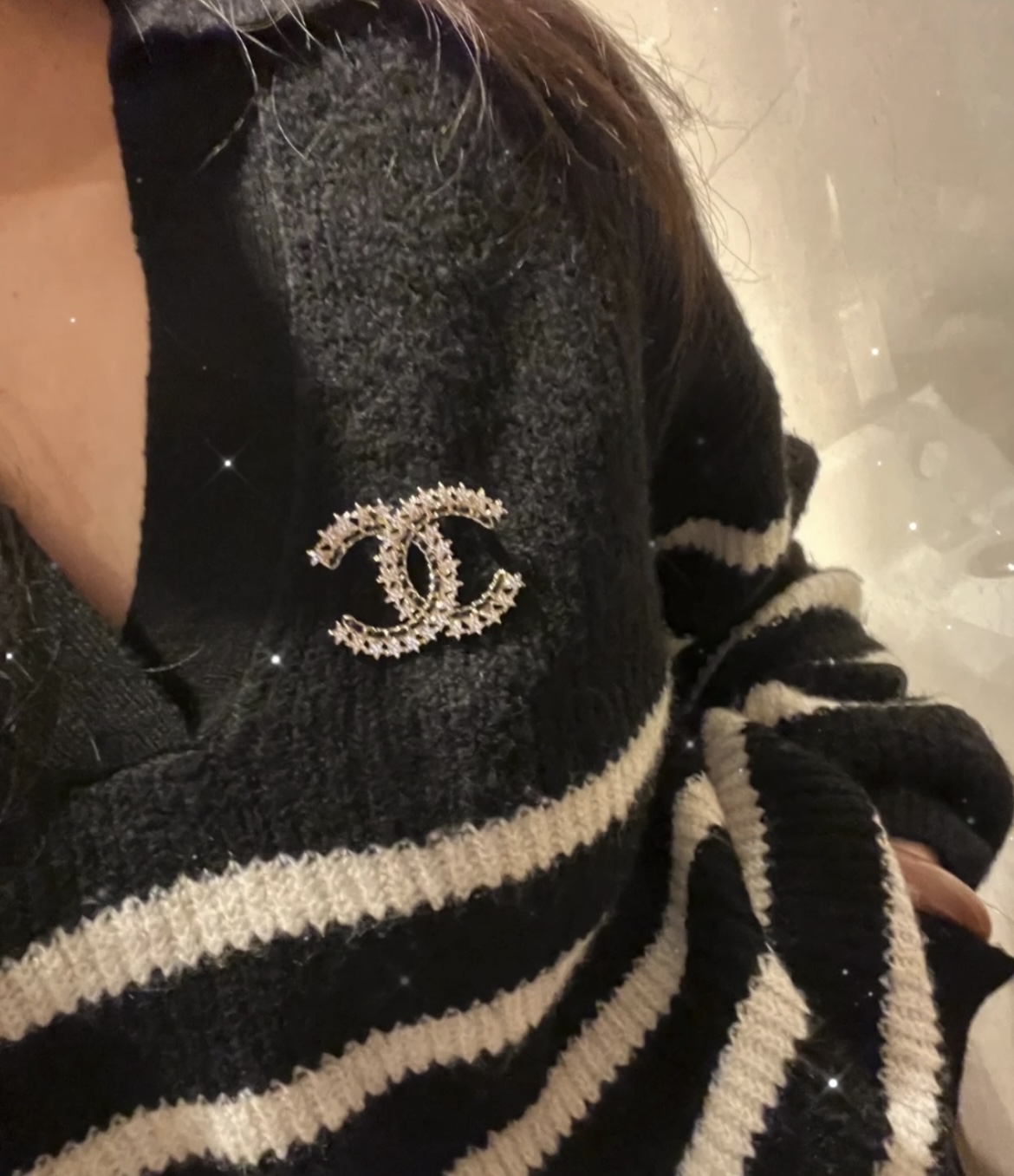 Chanel Little Star Leather Wrap CC Brooch - Original Replica Club