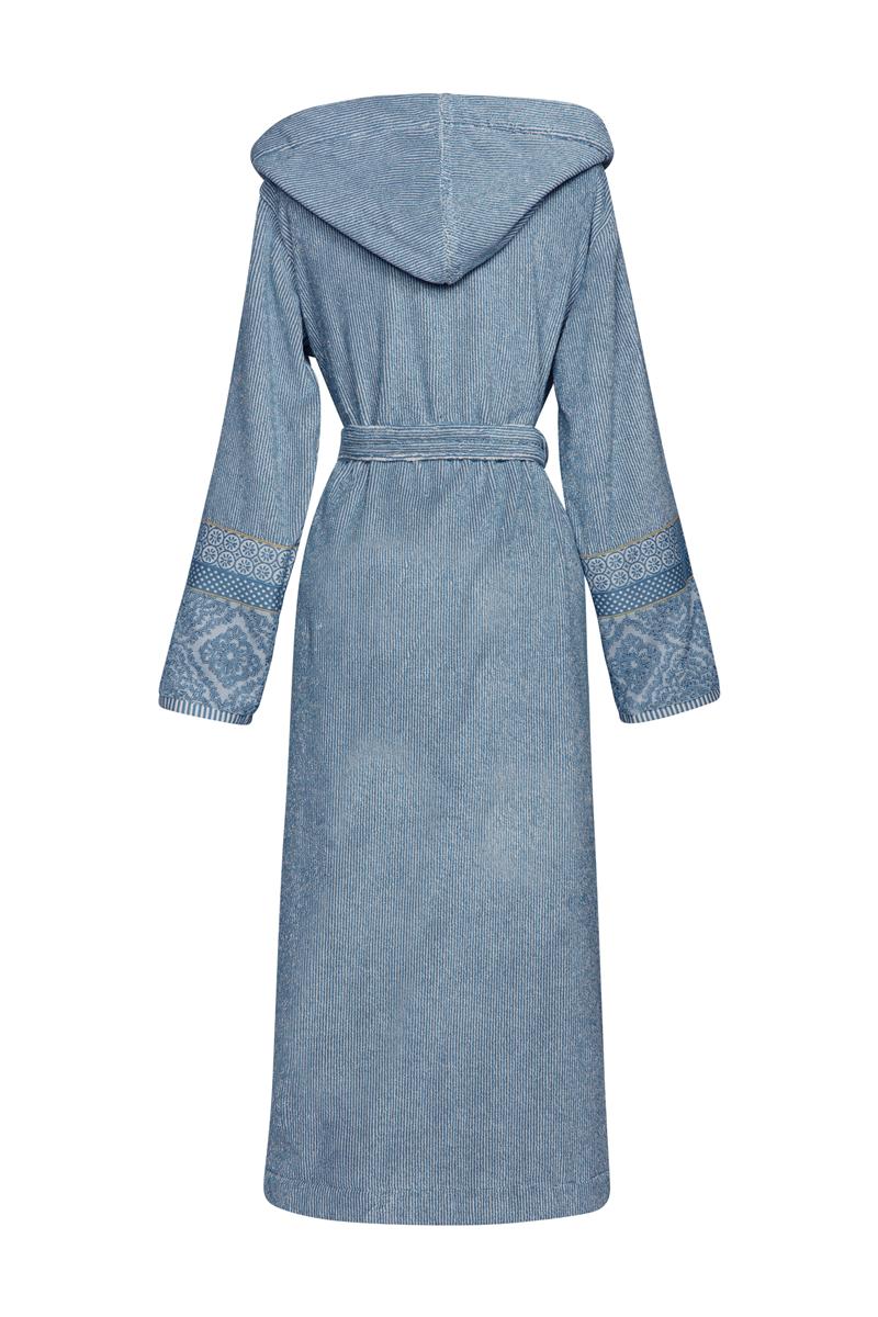 Pip Studio Soft Zellige Badjas - Blauw Grijs - XXL