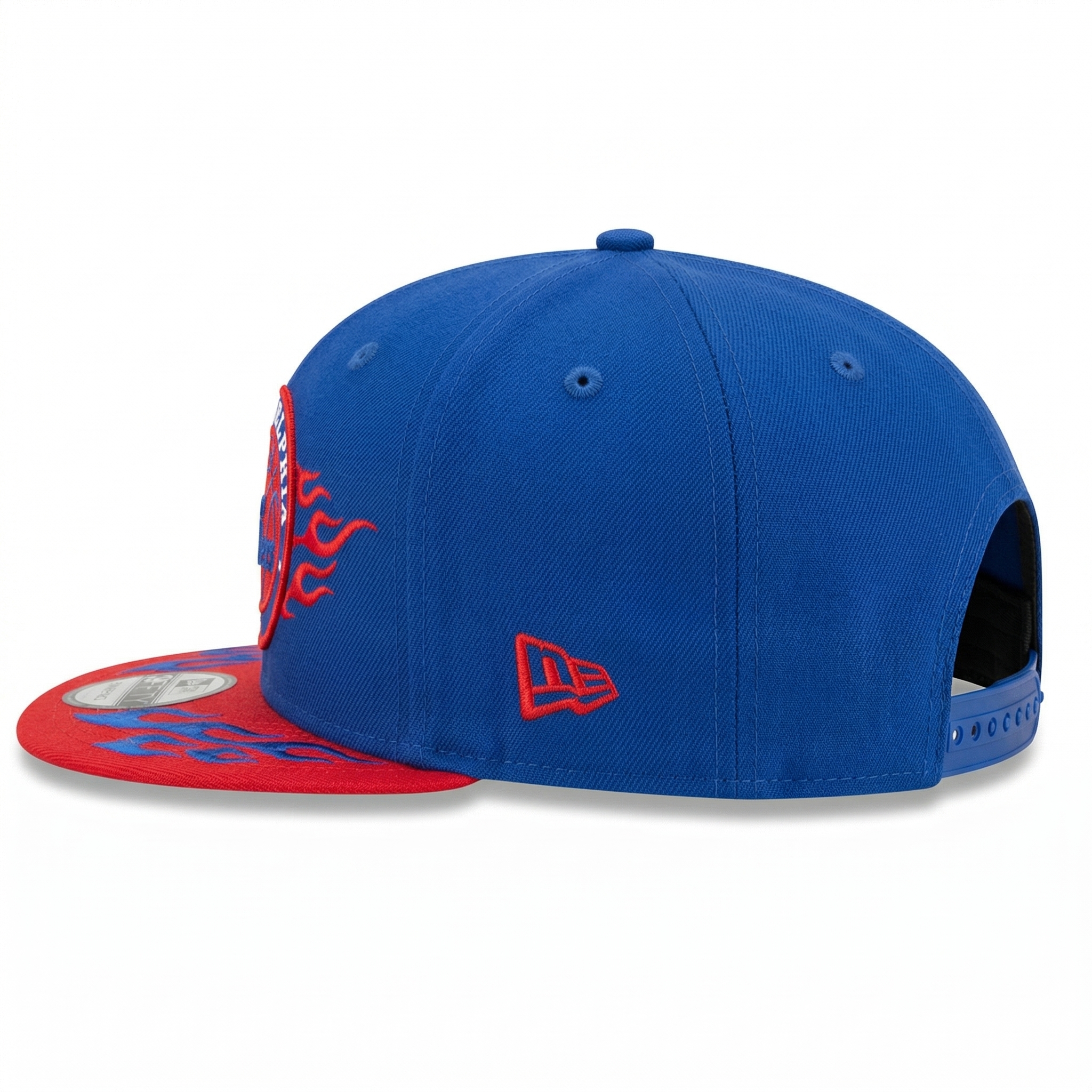 Philadelphia 76ers Fire Edition Snapback Hat, Royal Blue & Red - SEVEN HATS - SEVEN HATS