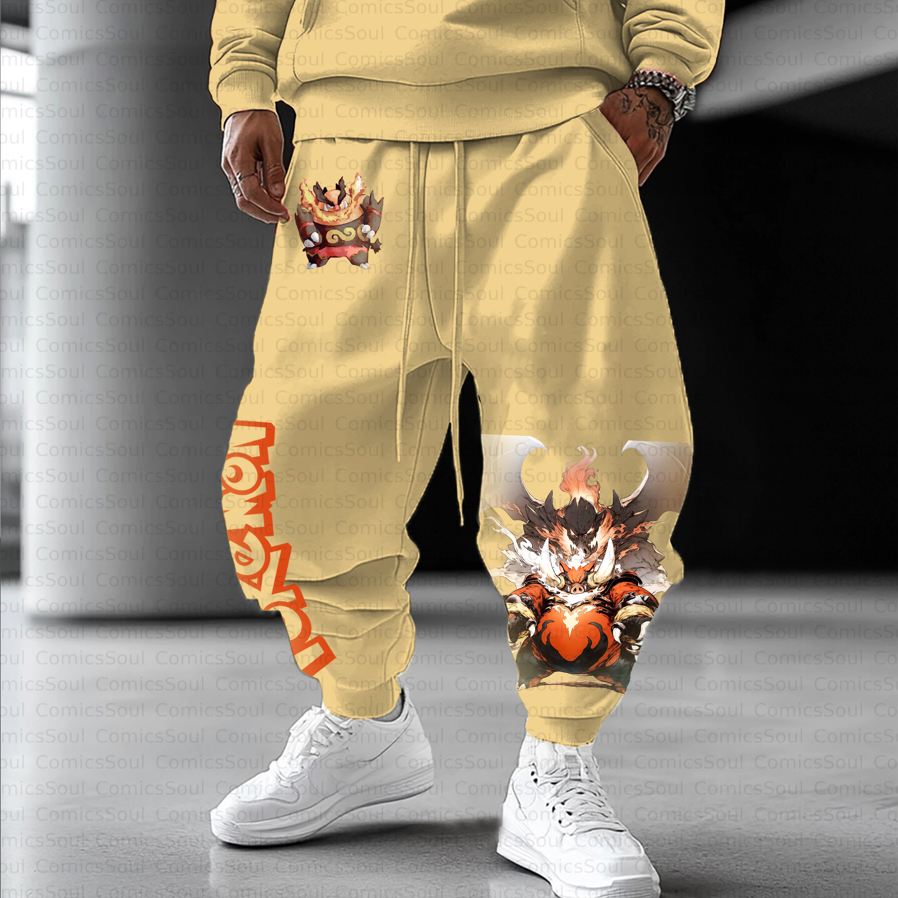 Unisex Casual Anime Streetwear Pant
