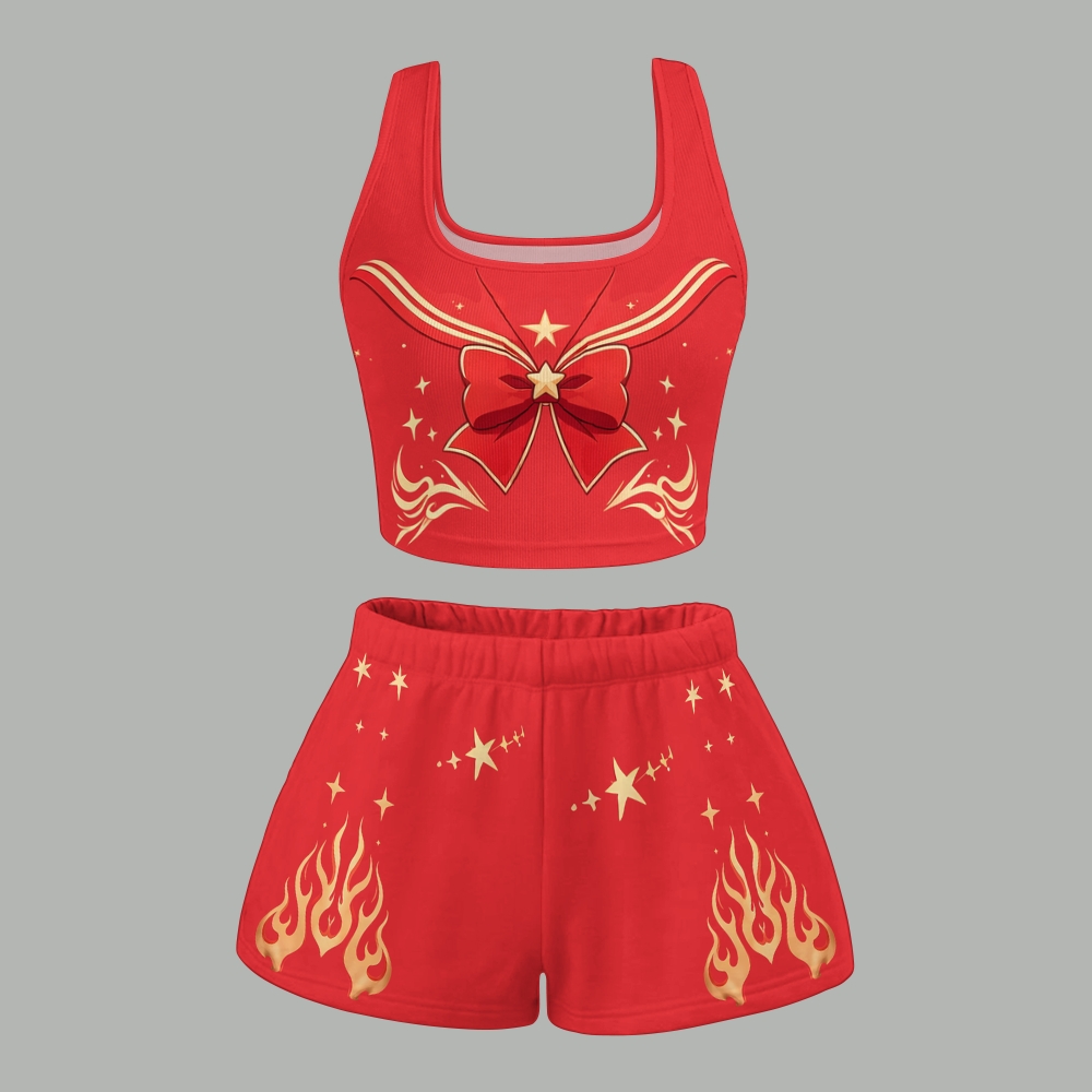 Sailor Moon Vest and shorts Two-Piece Set