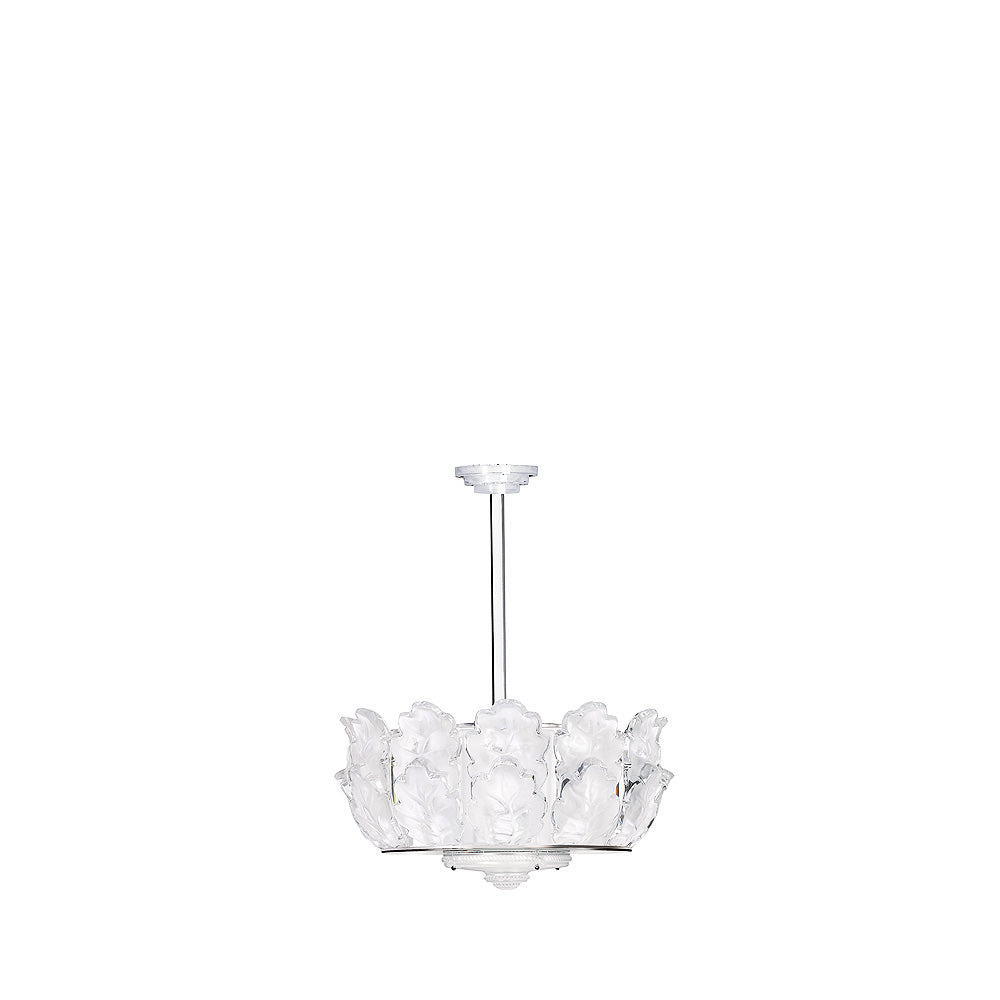LUSTRE CHÊNE - CRISTAL INCOLORE, FINITION CHROME