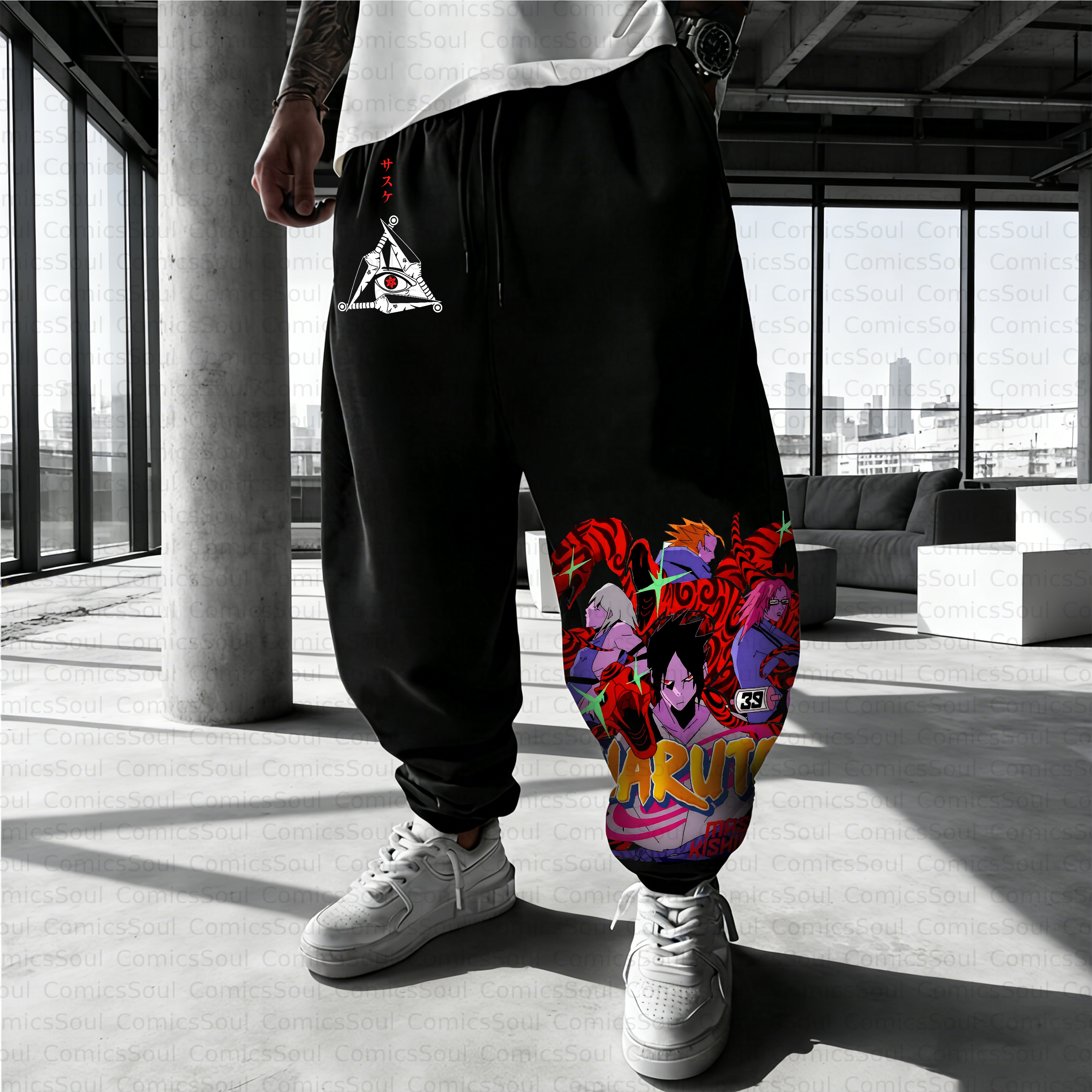 Unisex Casual Anime Streetwear Pant