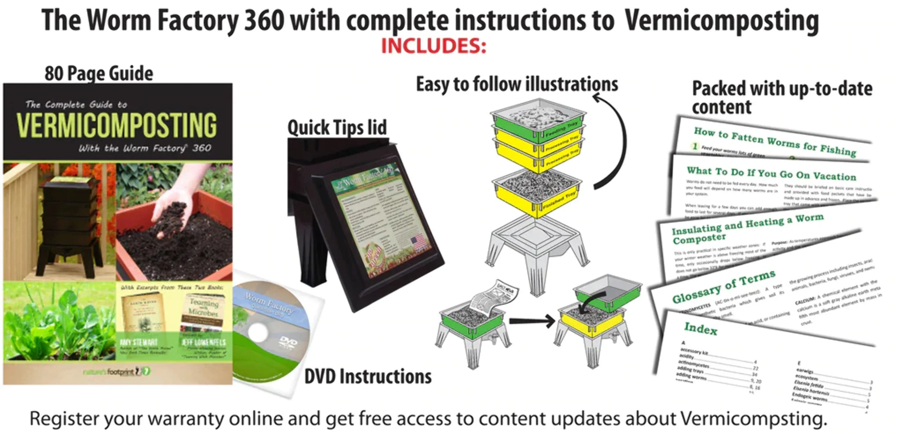 Worm Factory 360 Composter, Made in USA, by Nature's Footprint