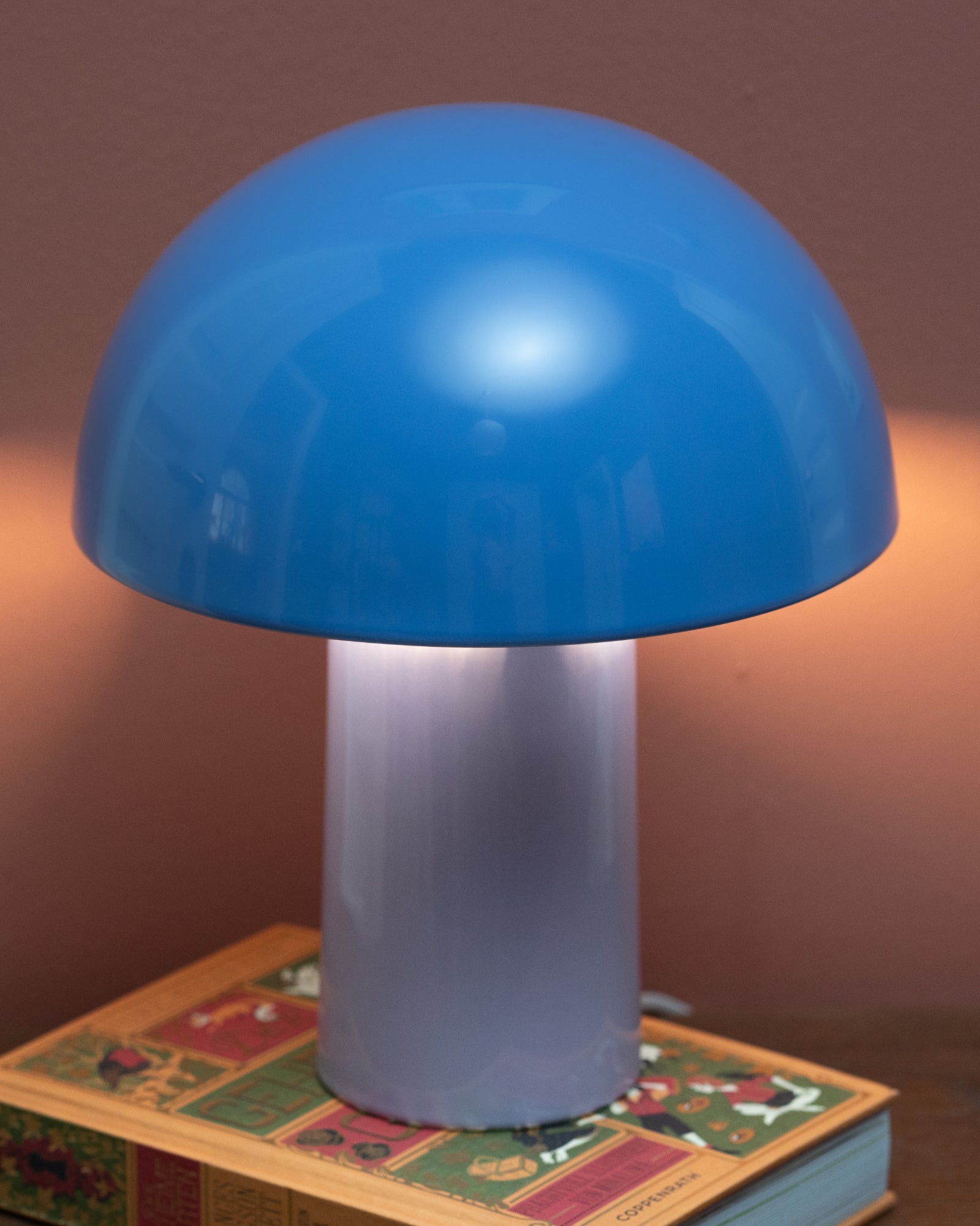 Cogumelo Keramiklampe cornflower lila