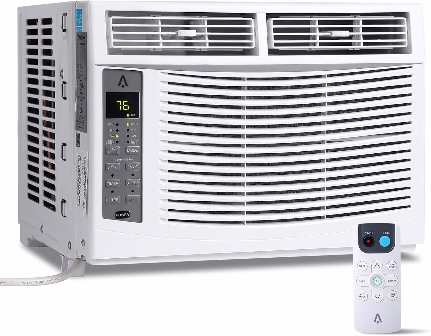 GAOMON Smart 6000 BTU Window Air Conditioner - WiFi - Enabled AC with Remote & App Control, Timer, Sleep Mode, Easy