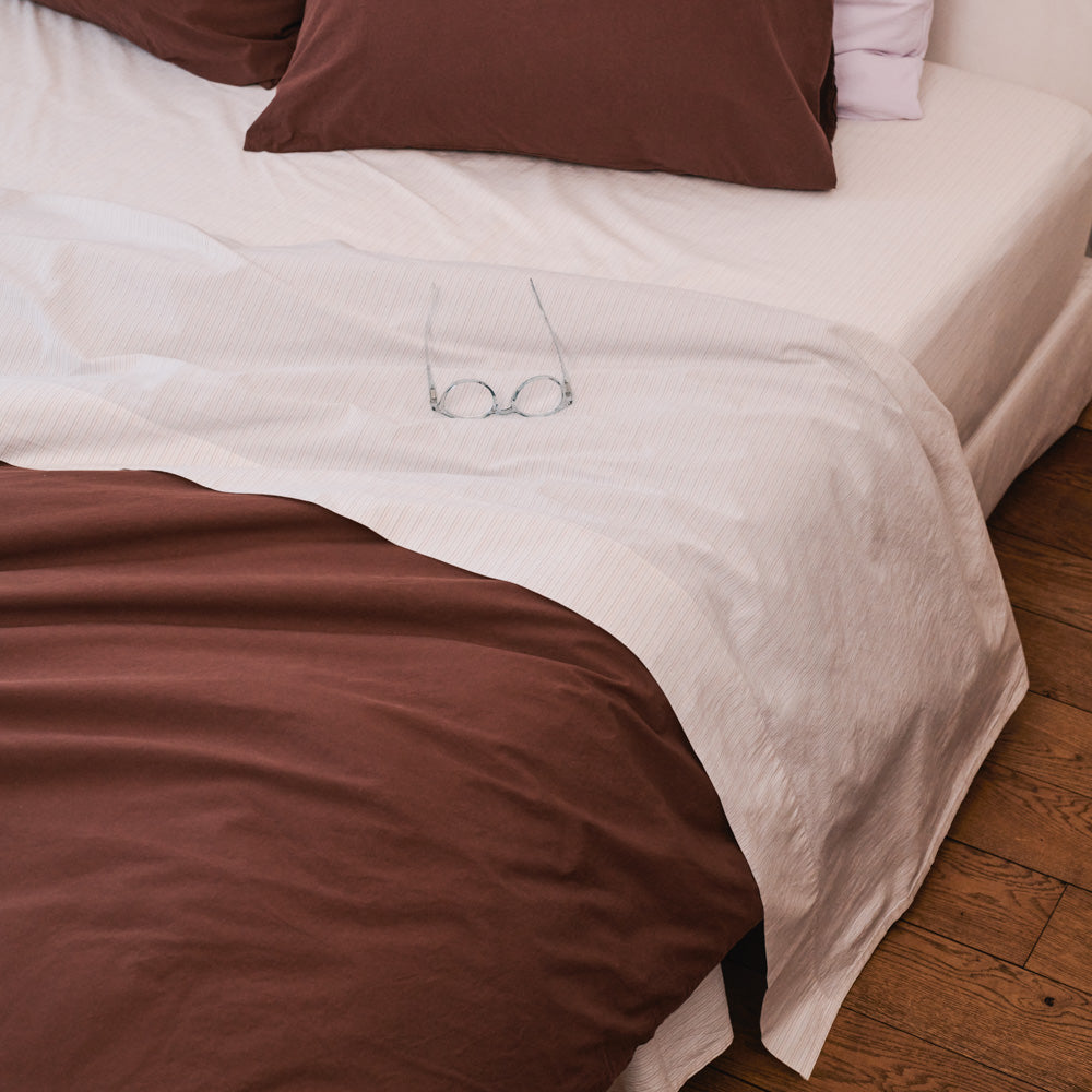 Drap plat en percale de coton - Souvenir