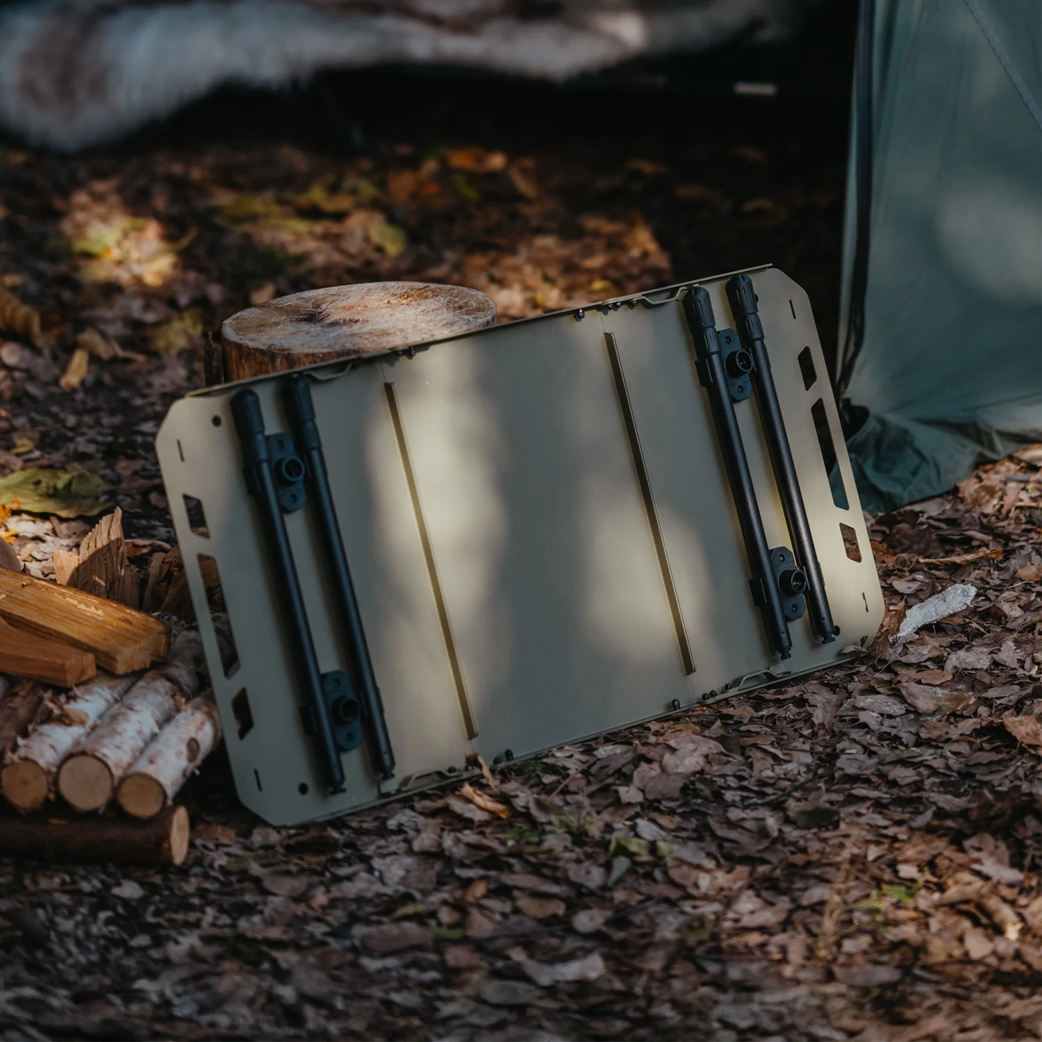 Naturehike, Portable Camping Table, Outdoor Detachable Tactical Camping Table, Lightweight Aluminium Camping Table with Light Pole, Adjustable Height - Image 24