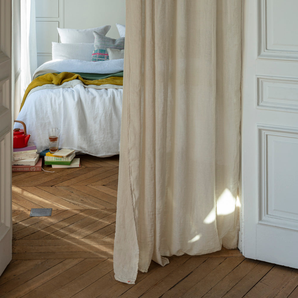 Voile en lin & coton - Pierre