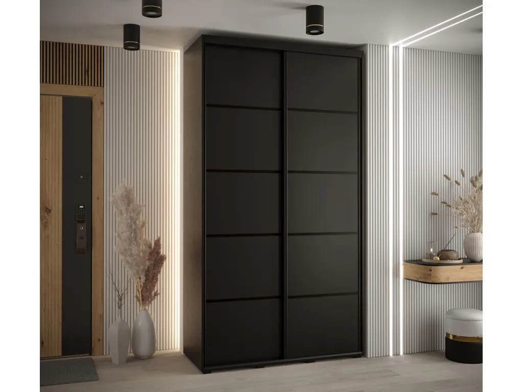 ARMARIO Kavehomedeco 4 DE PUERTAS CORREDERAS 235.2/140/45 2 puertas (Negro/Negro/Negro) XRVU74556