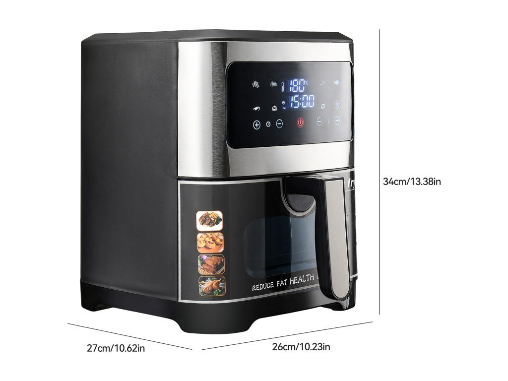 Air Fryer XXL - Airfryer - Freidora de aire caliente - 8,8 litros - temperatura: 360 ℃ - 8 funciones de cocción Airfryer One-Touch control