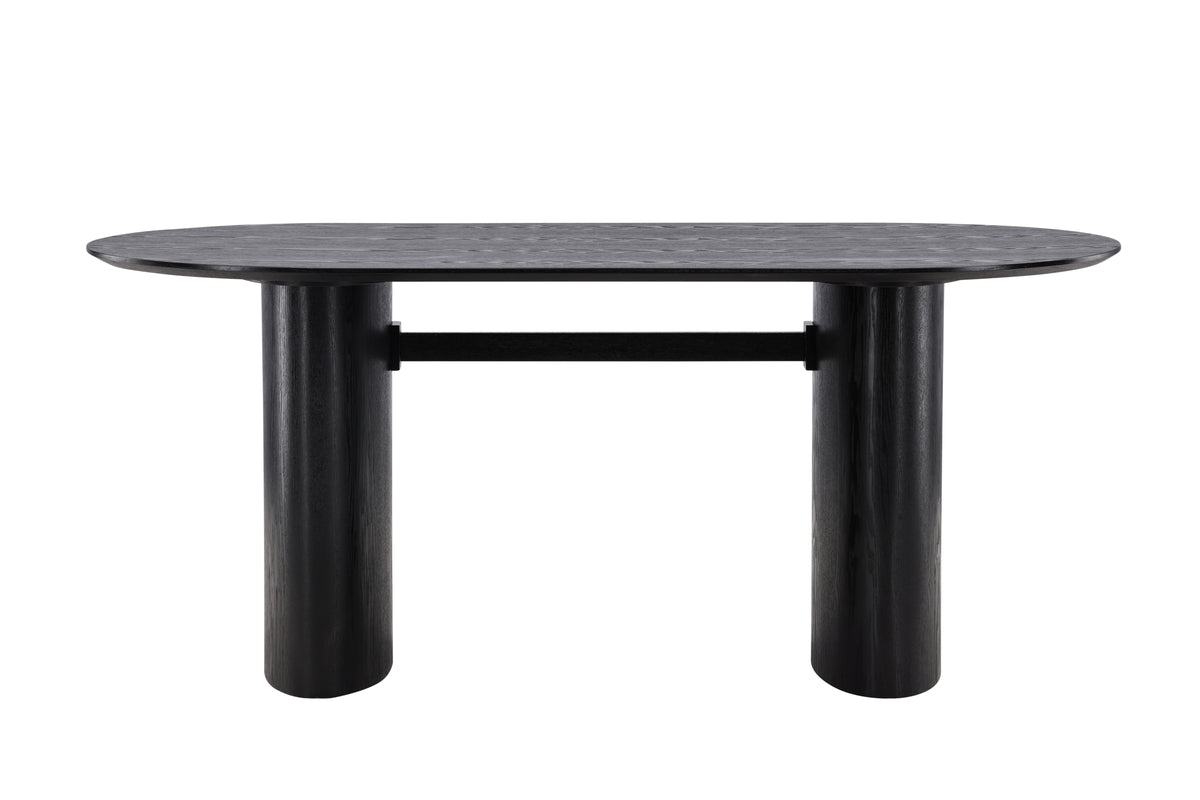 Rebellenclub Bygstad Eetkamertafel - 180 x 90 cm - Zwart