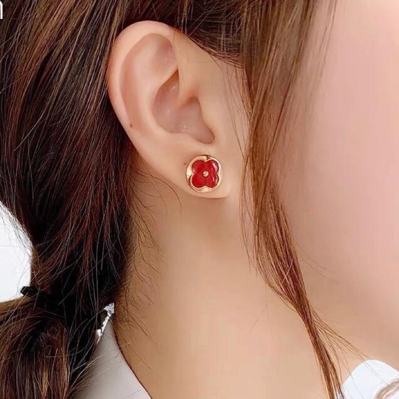 Louis Vuitton Asymmetrical Rose Gold Stud Earrings - Original Replica Club