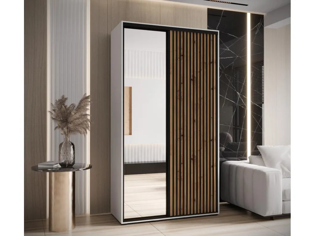 ARMARIO Decopractico 2 DE PUERTAS CORREDERAS 205.2/130/60 2 puertas (blanco/artisan) 45579ODVG