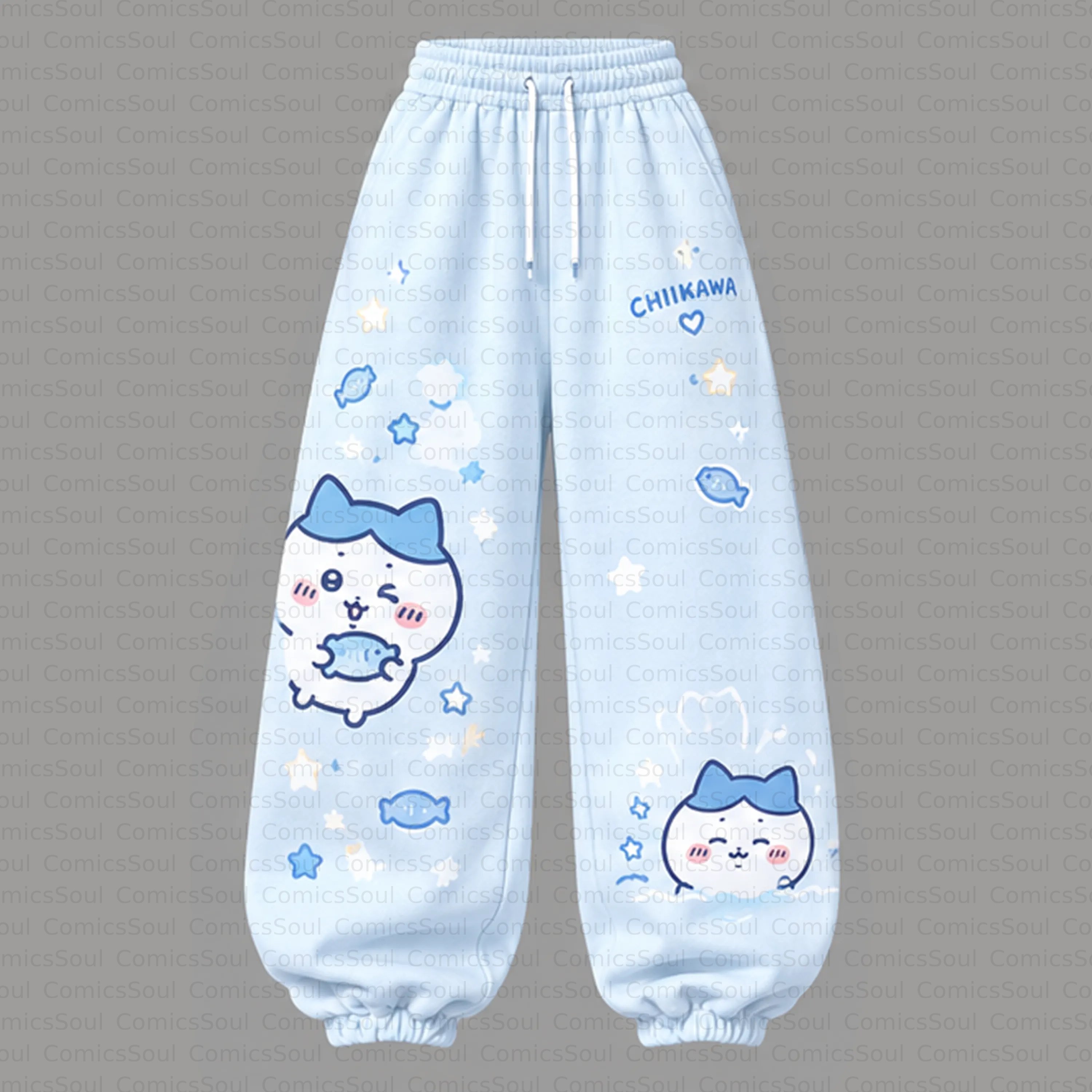 CHIIKAWA Cropped Long Sleeve Hoodie & High Waist Jogger Pants Two Piece TeeThreads Sustain the Scene with Custom Apparel