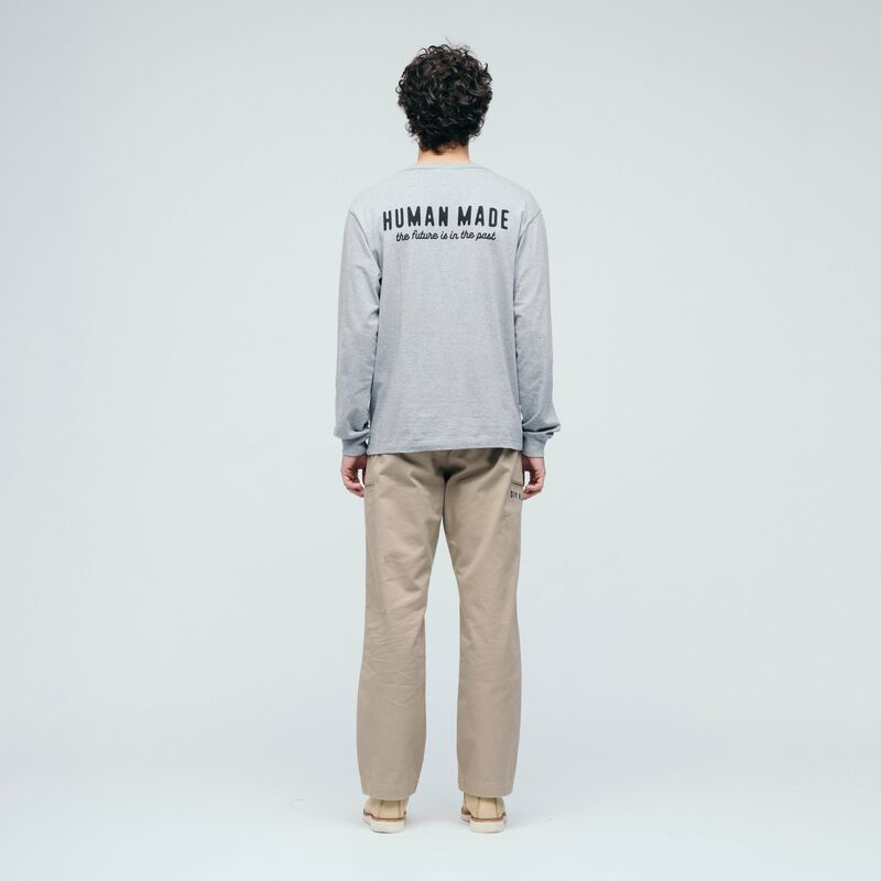 HUMAN MADE HENLEY NECK L/S T-SHIRT