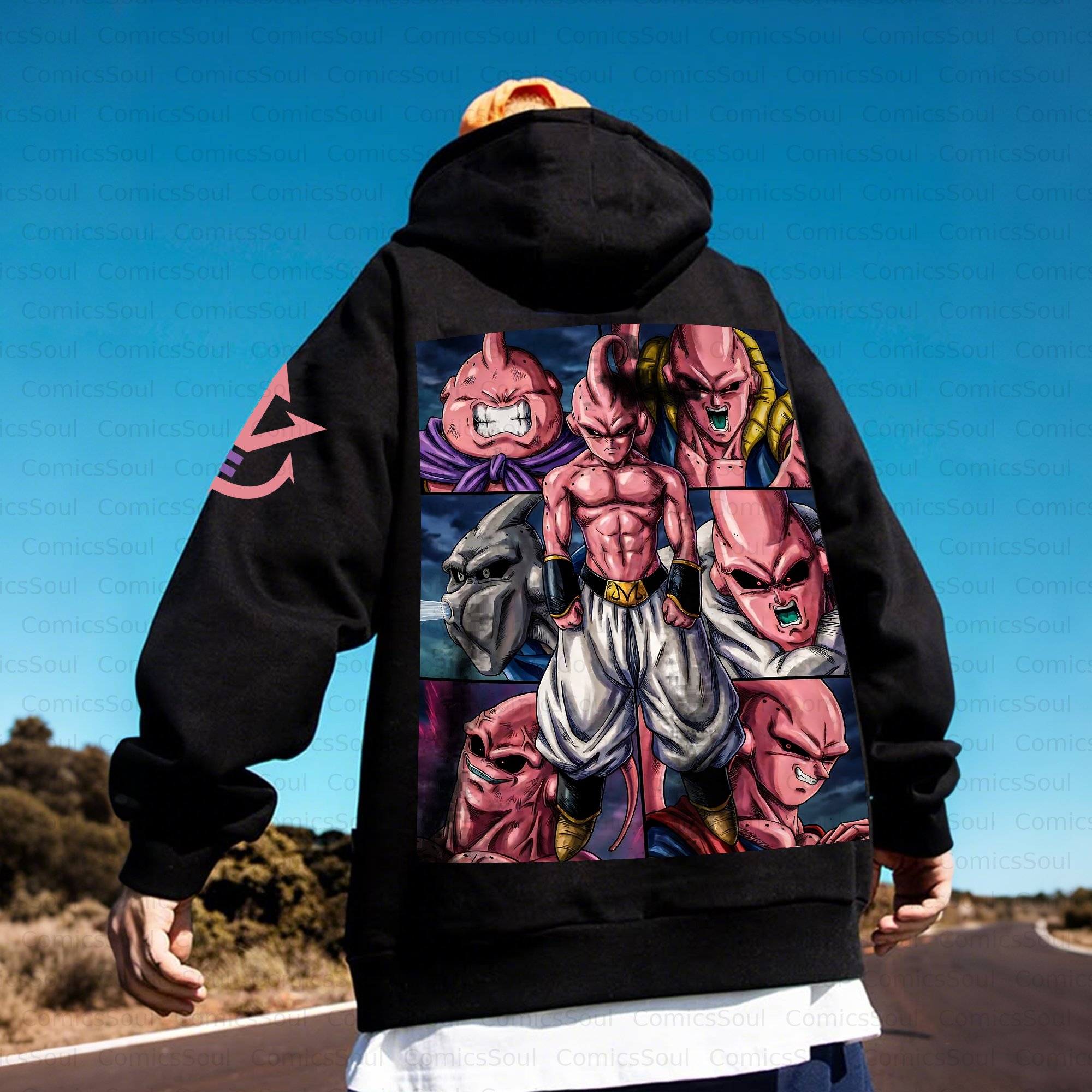 Unisex Anime Inspired Vintage Plush Hoodie