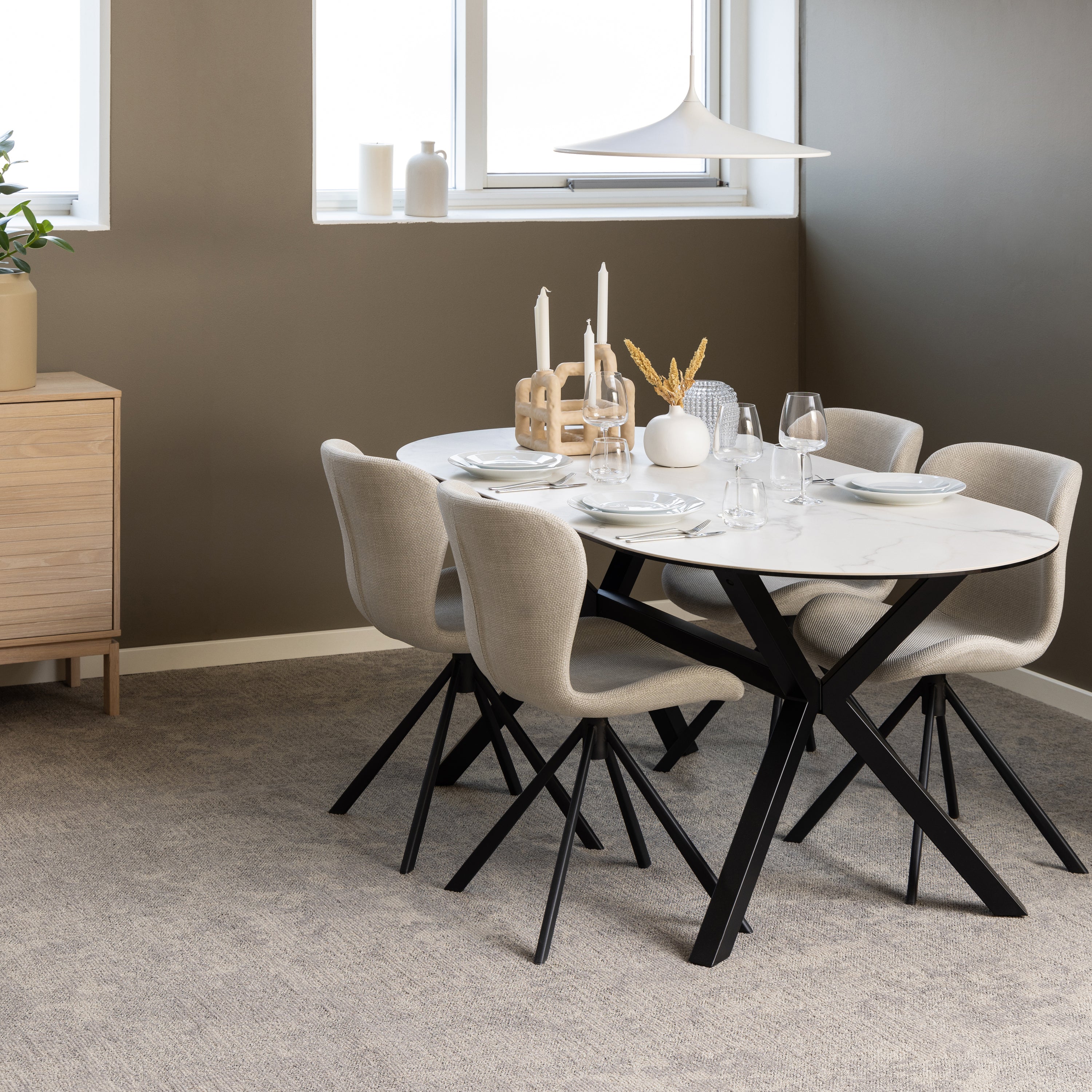 Blokker basic Tough Eetkamerstoel - Beige
