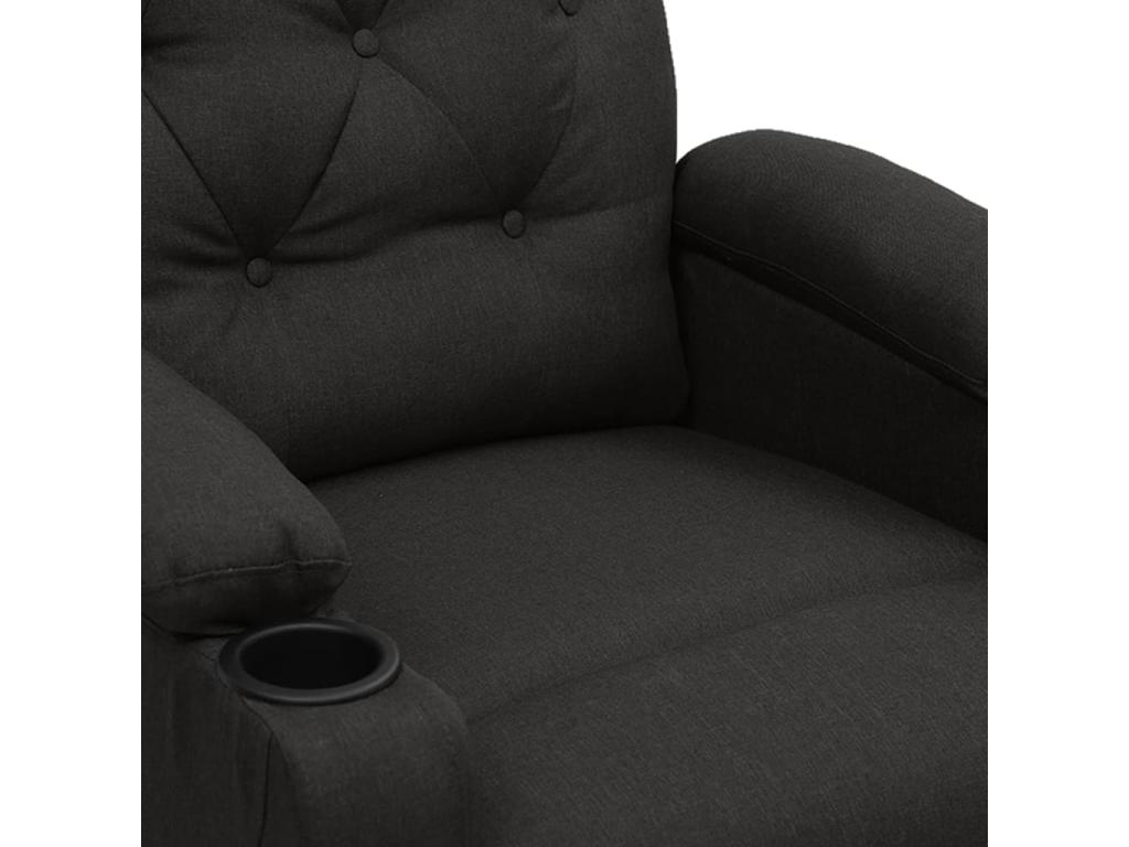 Sillón de masaje eléctrico Tela negra