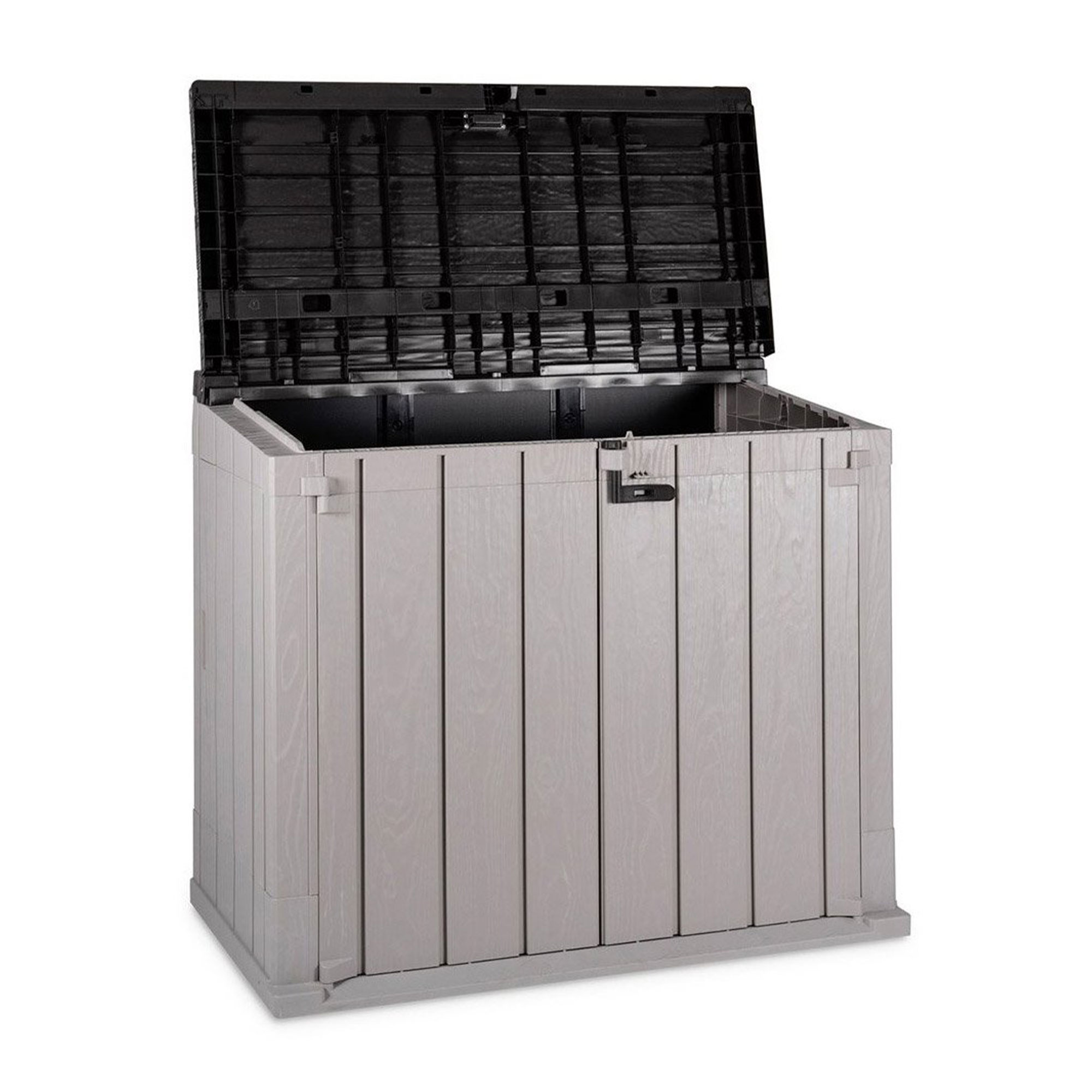 Open Box Toomax Stora Way Outdoor Storage Shed Cabinet, Taupe Grey/Anthracite - Image 3