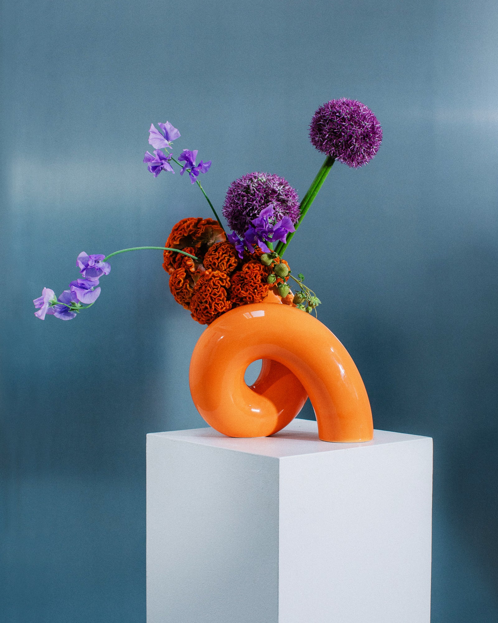 MaM x Ju Schnee Vase L orange
