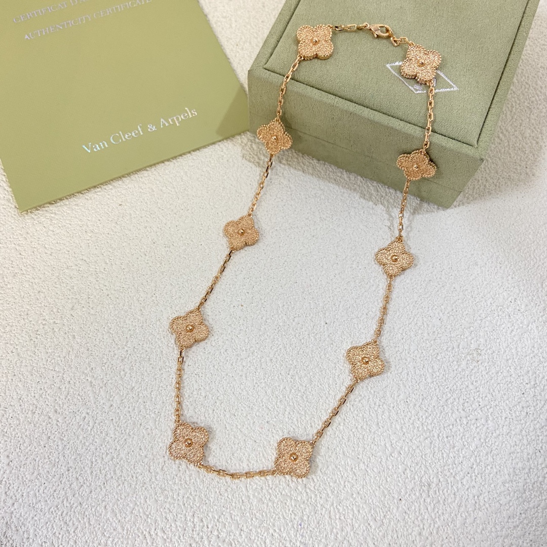 VCA Vintage Alhambra Necklace, 10 Motifs - Original Replica Club