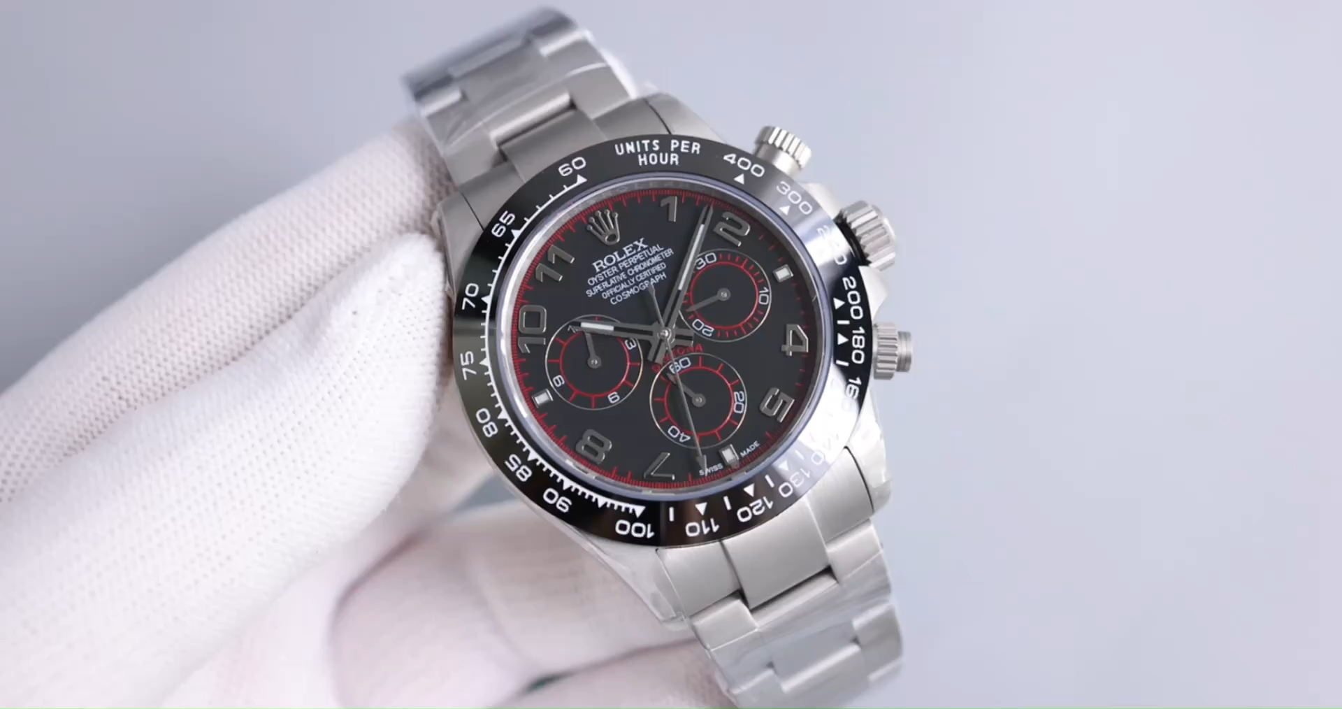 Rolex Cosmograph Daytona 116509 Black Arabic Dial White Gold 40MM Mens Replica Watch