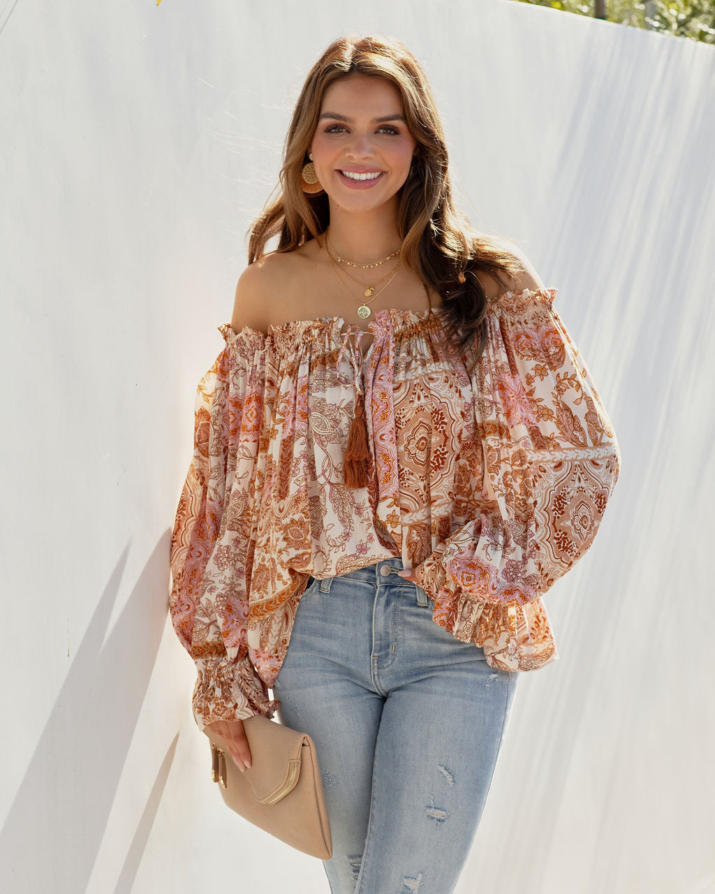 Call Away Floral Tassel Tie Top - FINAL SALE - Se7enfashion