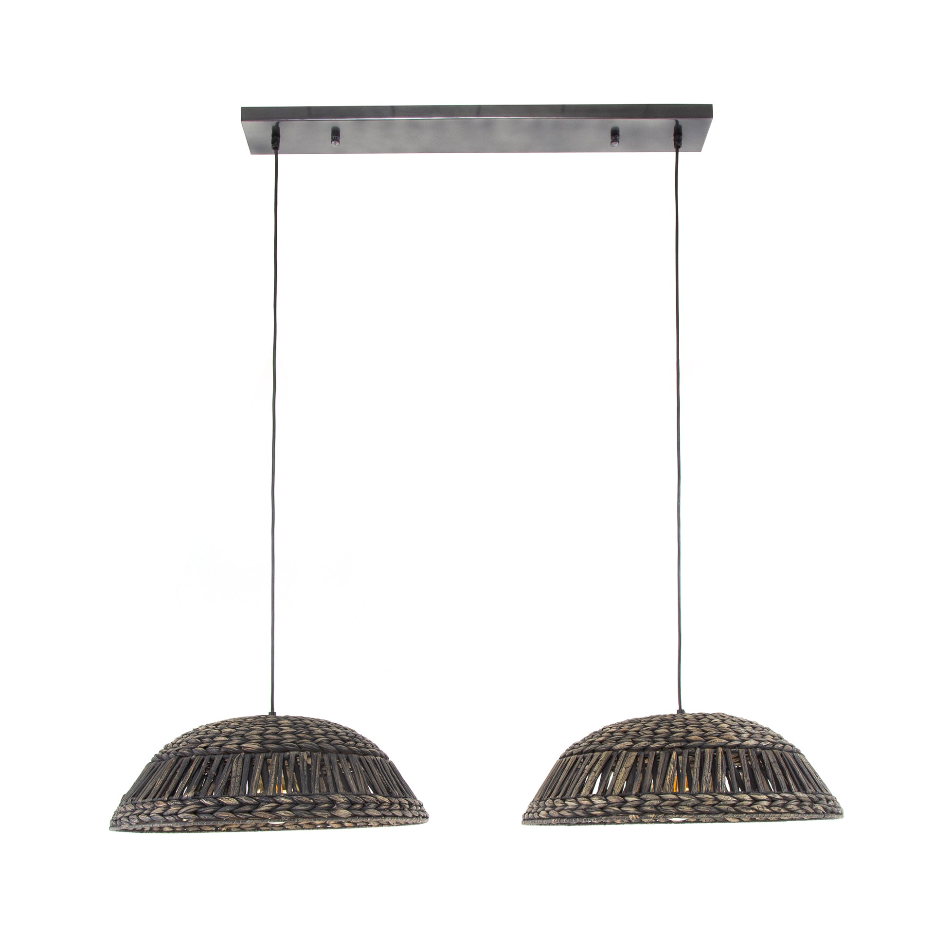 Blokker Gina Hanglamp - Koepel - Zwart/Nikkel