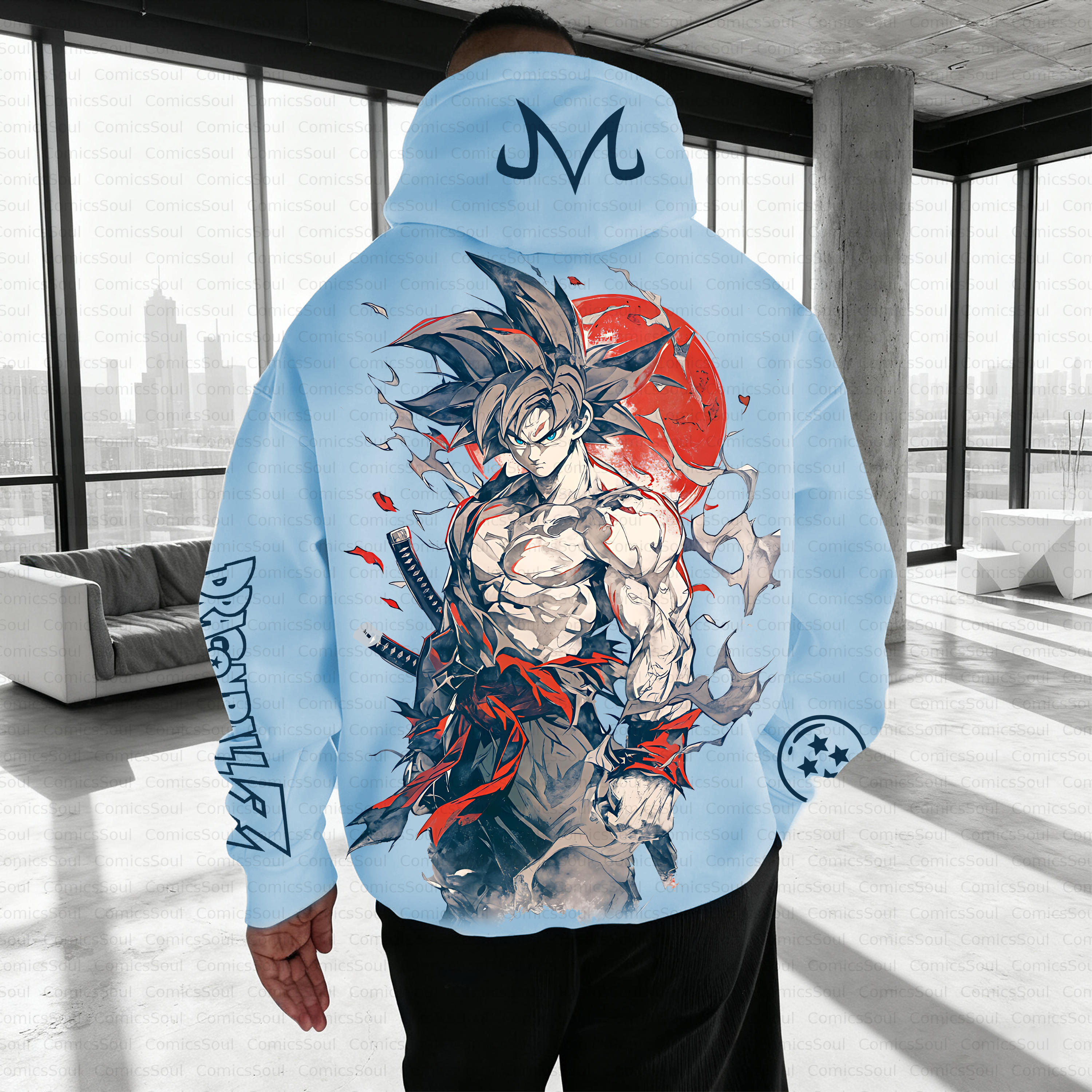 Unisex Anime Inspired Vintage Plush Hoodie