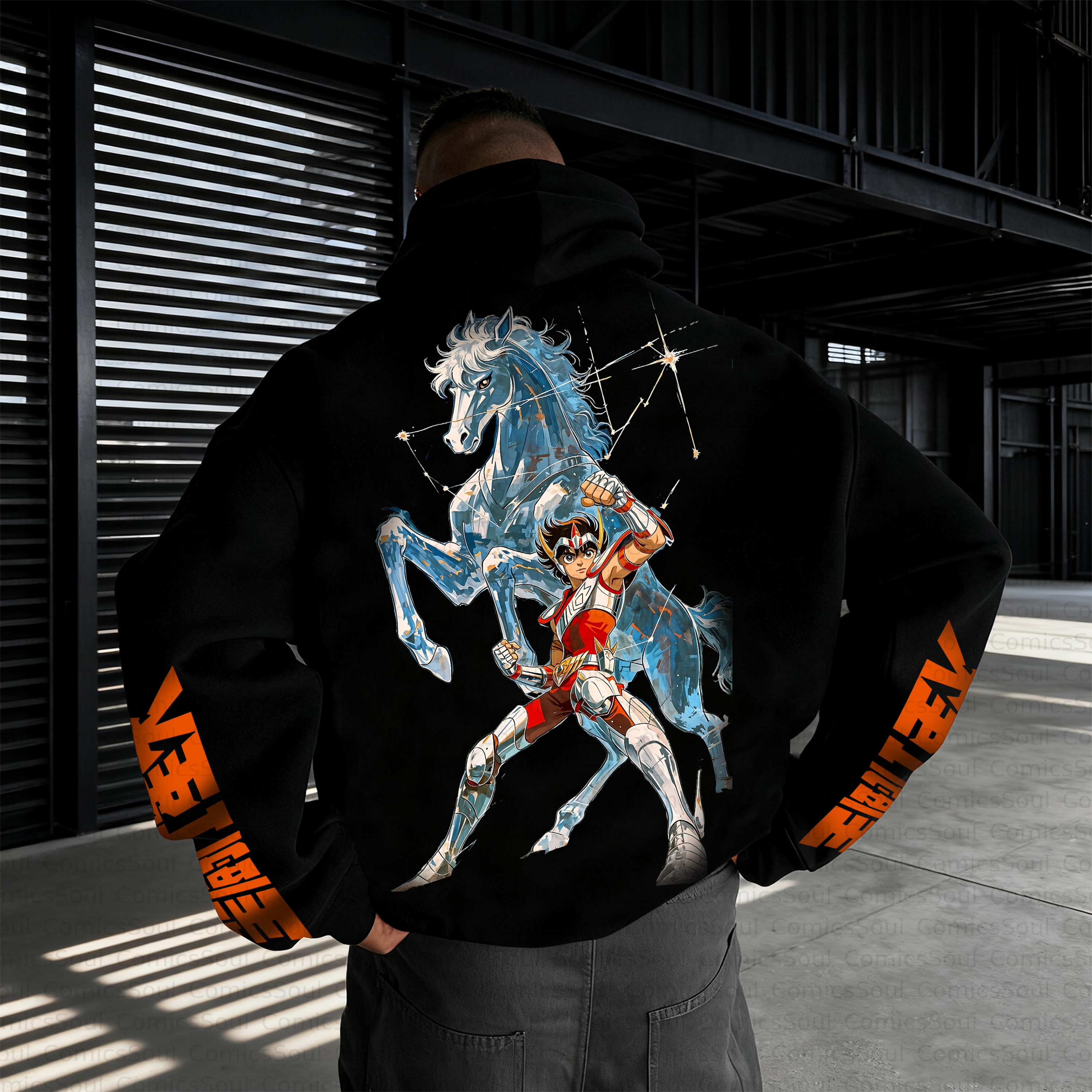Unisex Anime Inspired Vintage Plush Hoodie
