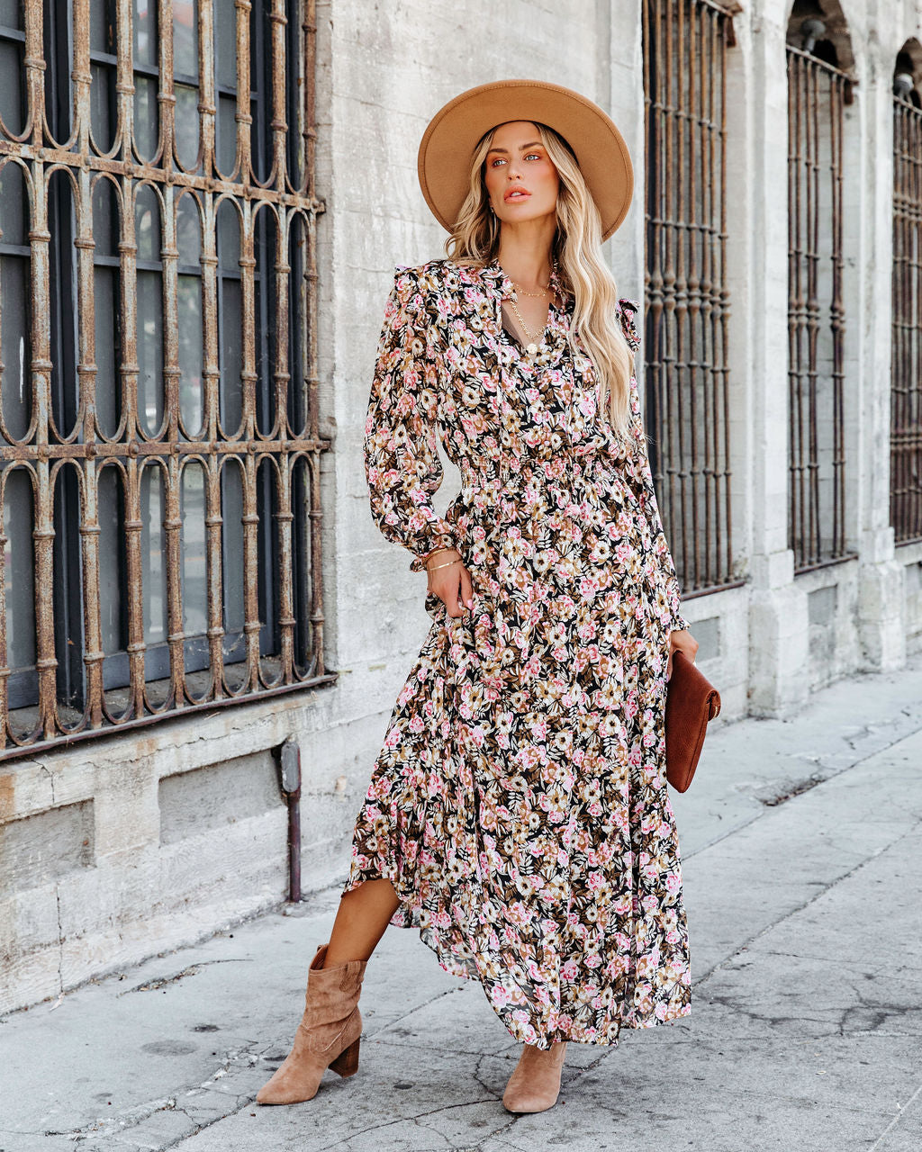 Bloom Your Own Way Ruffle Smocked Maxi Dress - Se7enfashion