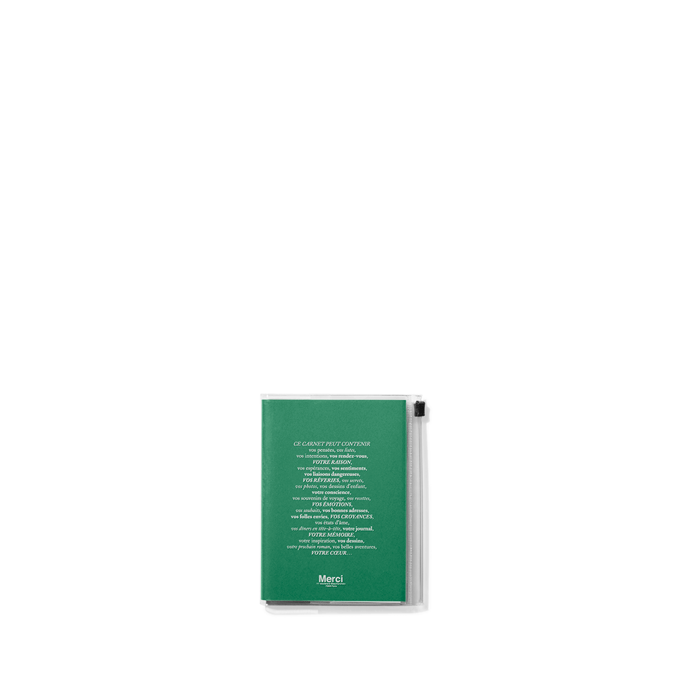 Carnet Merci - Vert Gazon