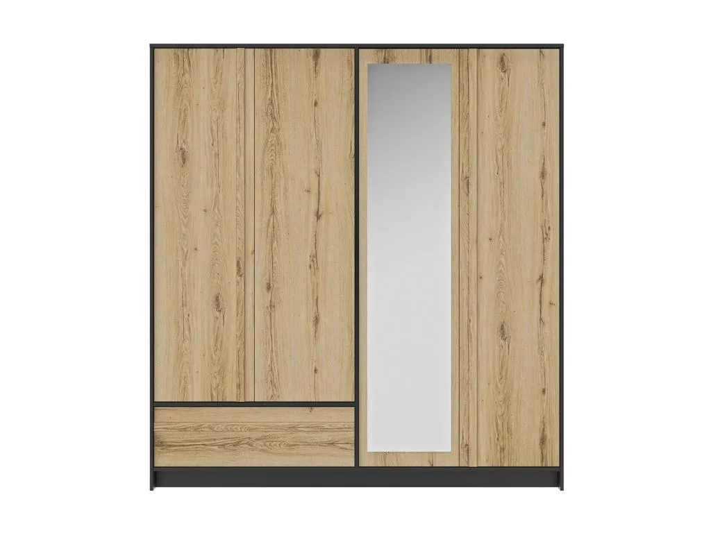 Armario 4 puertas y 1 cajón Hogarmini 197 cm - Fabricación francesa dtju75579