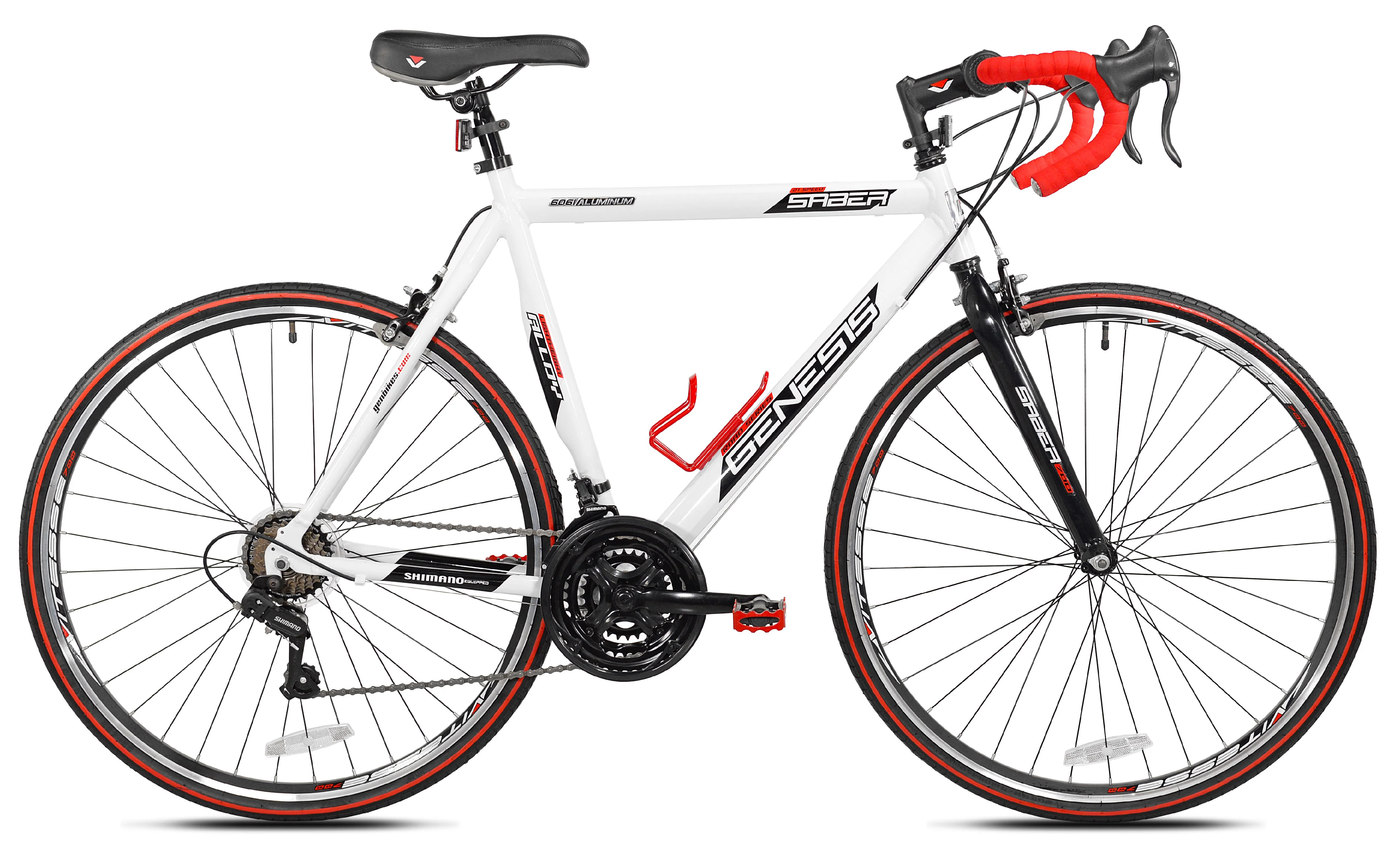 700c Saber Men's Road Bike, Medium, White - Image 2