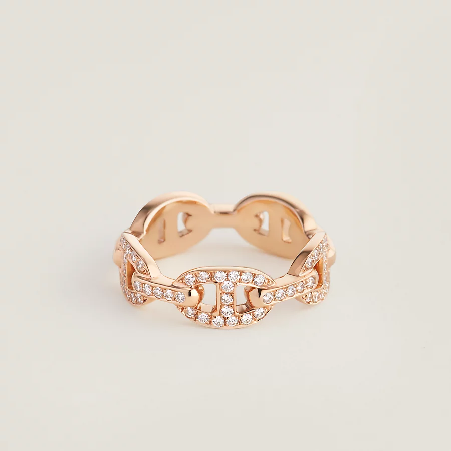 Replicate Chaine d ancre Enchainee ring, small model(1:1 replica) - Original Replica Club