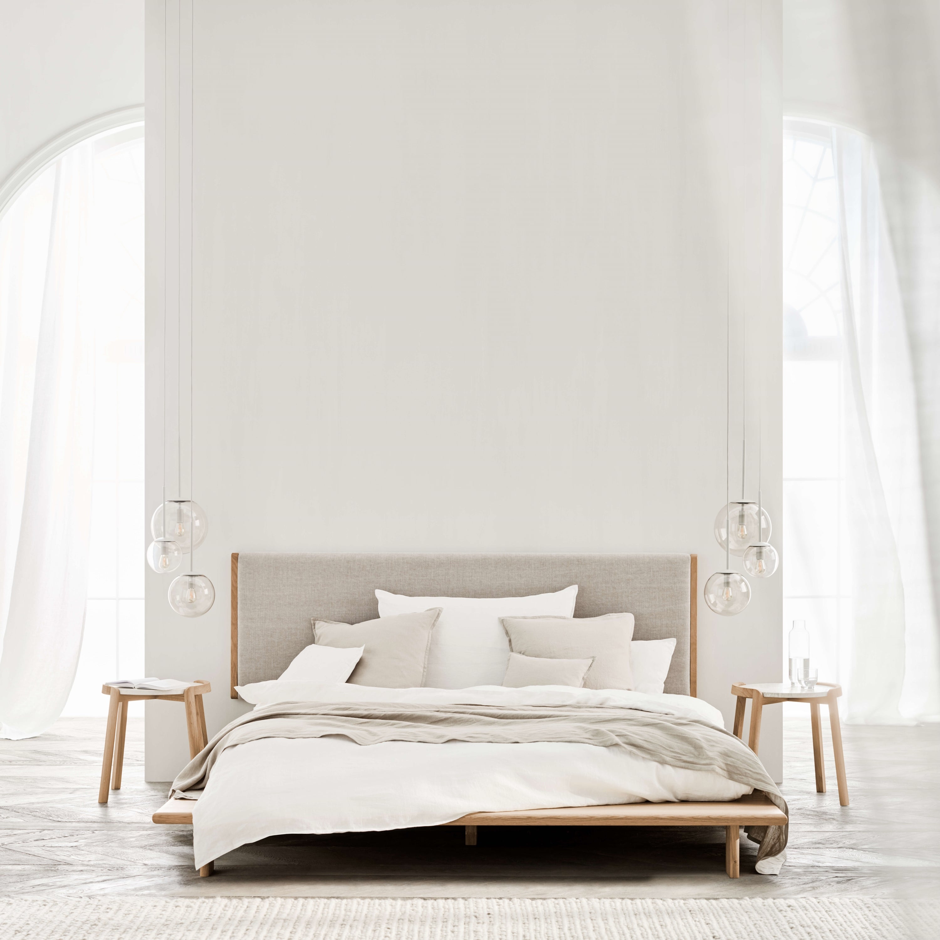Bolia Haven Hoofdbord 186 cm - Pure Light Grey